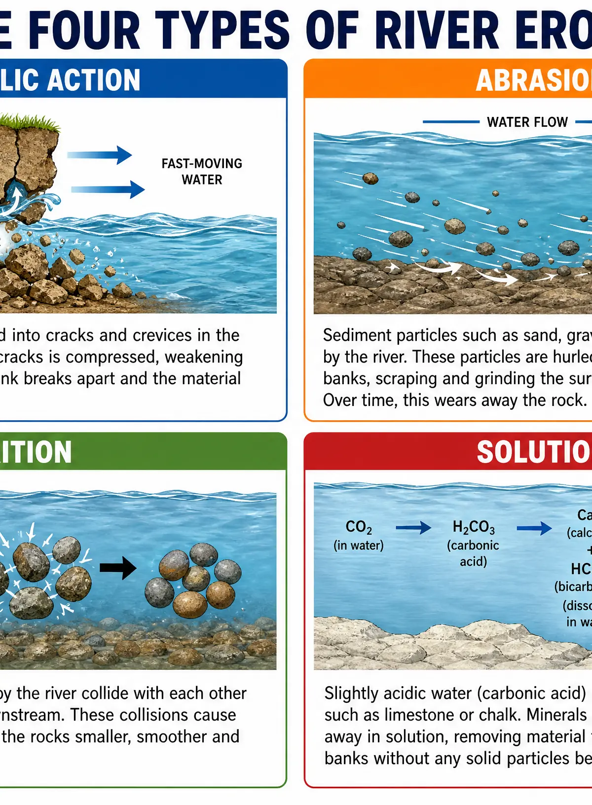 The Four Types of River Erosion