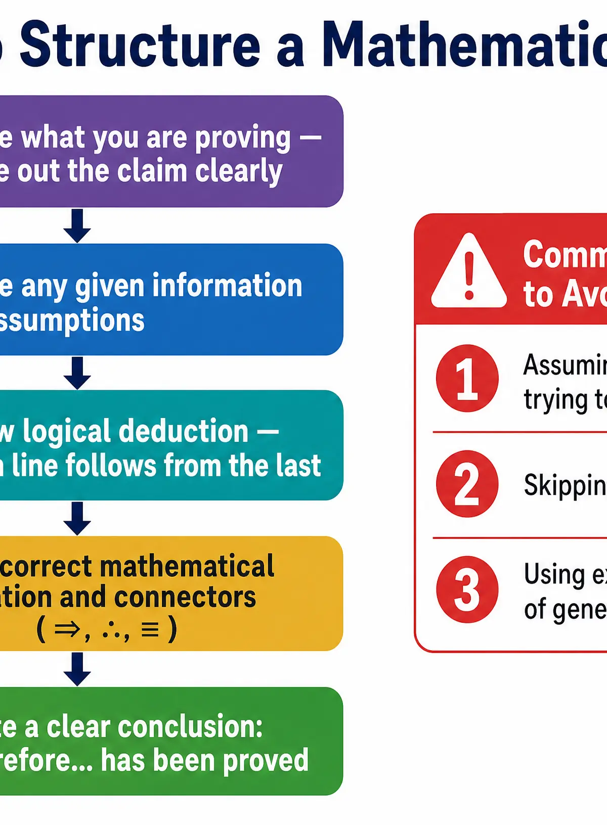 How to Structure a Mathematical Proof