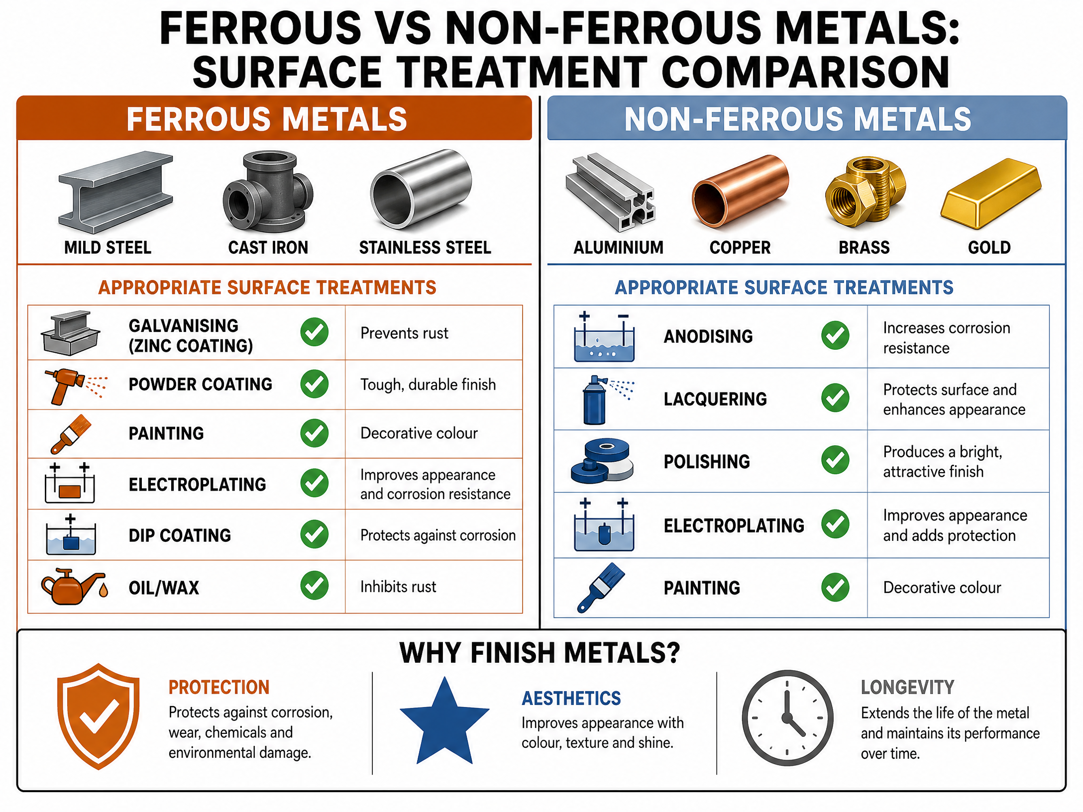 Ferrous vs Non-Ferrous Metals Comparison