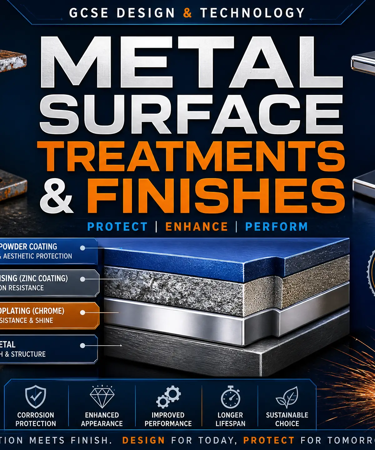 Header image for Metals: Surface Treatments and Finishes