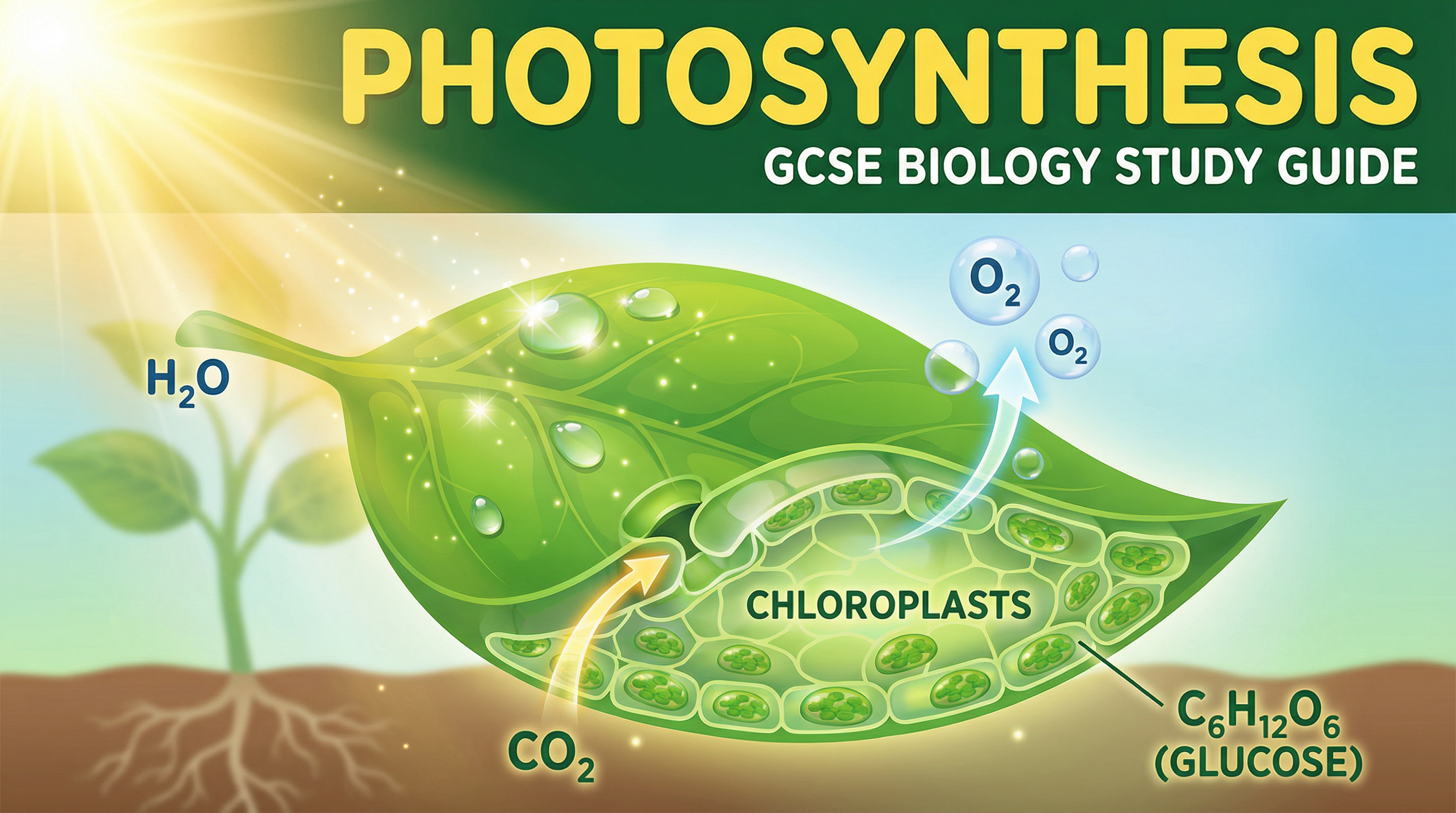 Photosynthesis — AQA GCSE study guide illustration