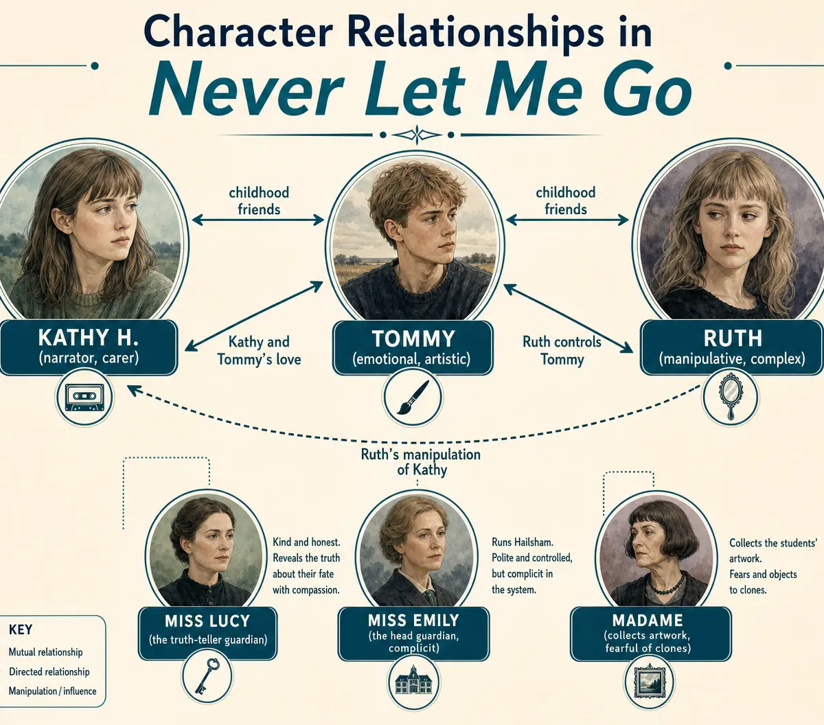 Character Relationships in Never Let Me Go