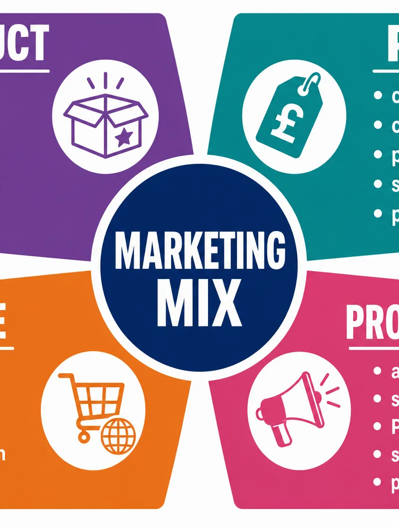 The 4Ps: Product, Price, Place, Promotion