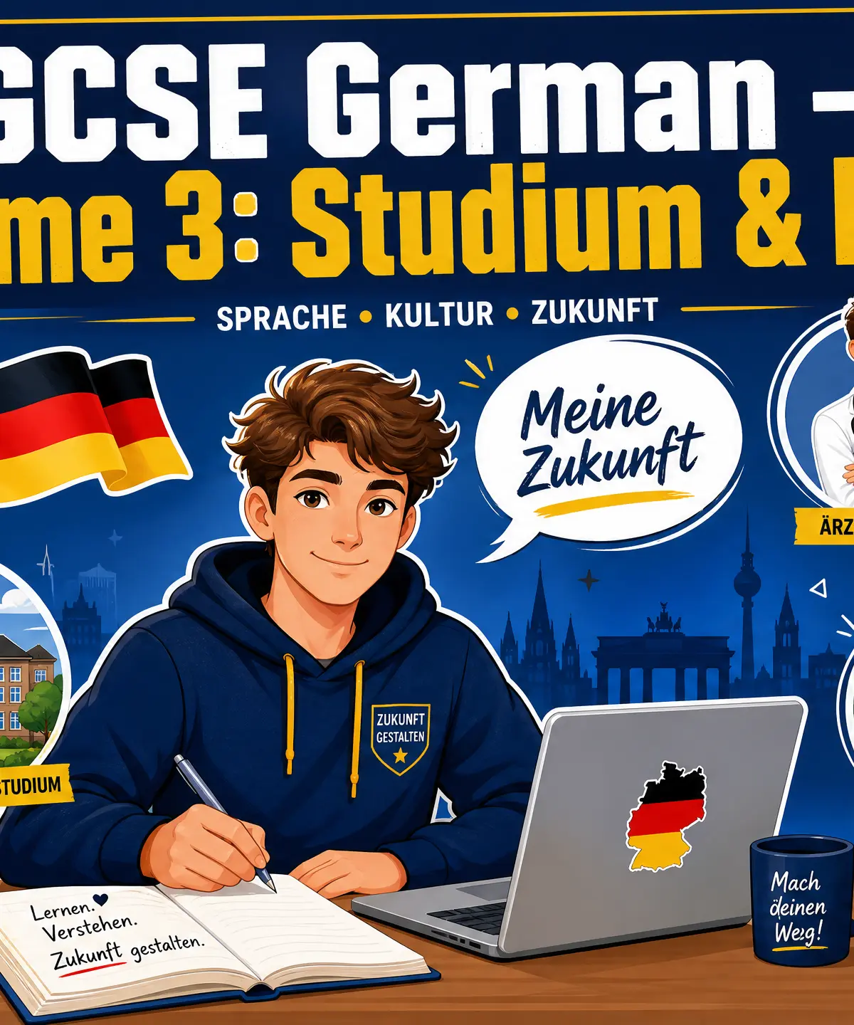 Header image for Theme 3: Current and future study and employment