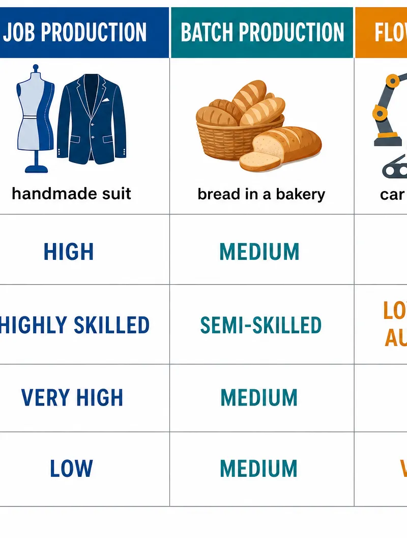 Comparison of Production Methods