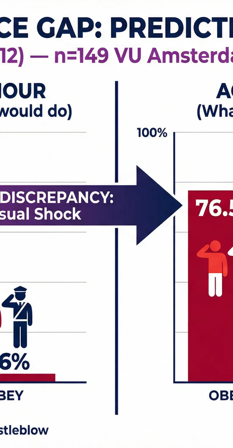 The Obedience Gap: Predicted vs. Actual Behaviour