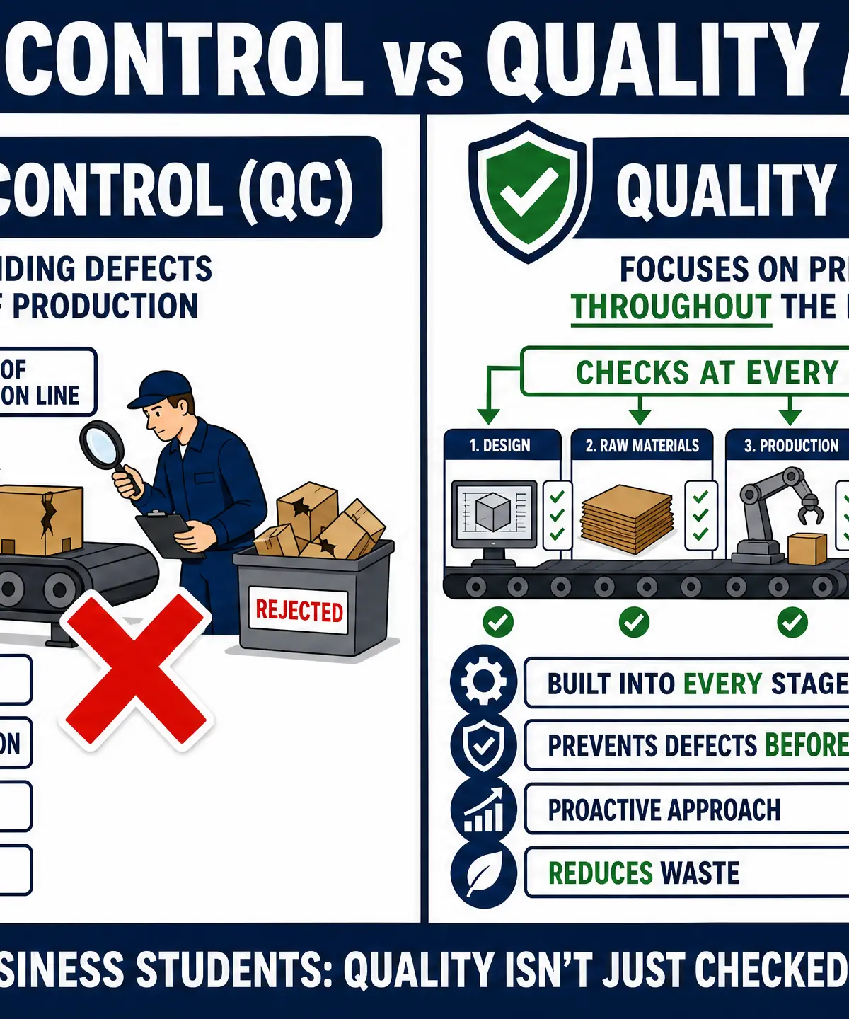 Quality Control vs Quality Assurance