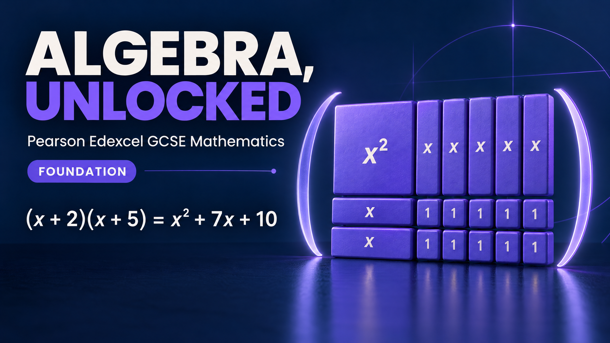Algebra, Unlocked: Pearson Edexcel GCSE Mathematics, Foundation.