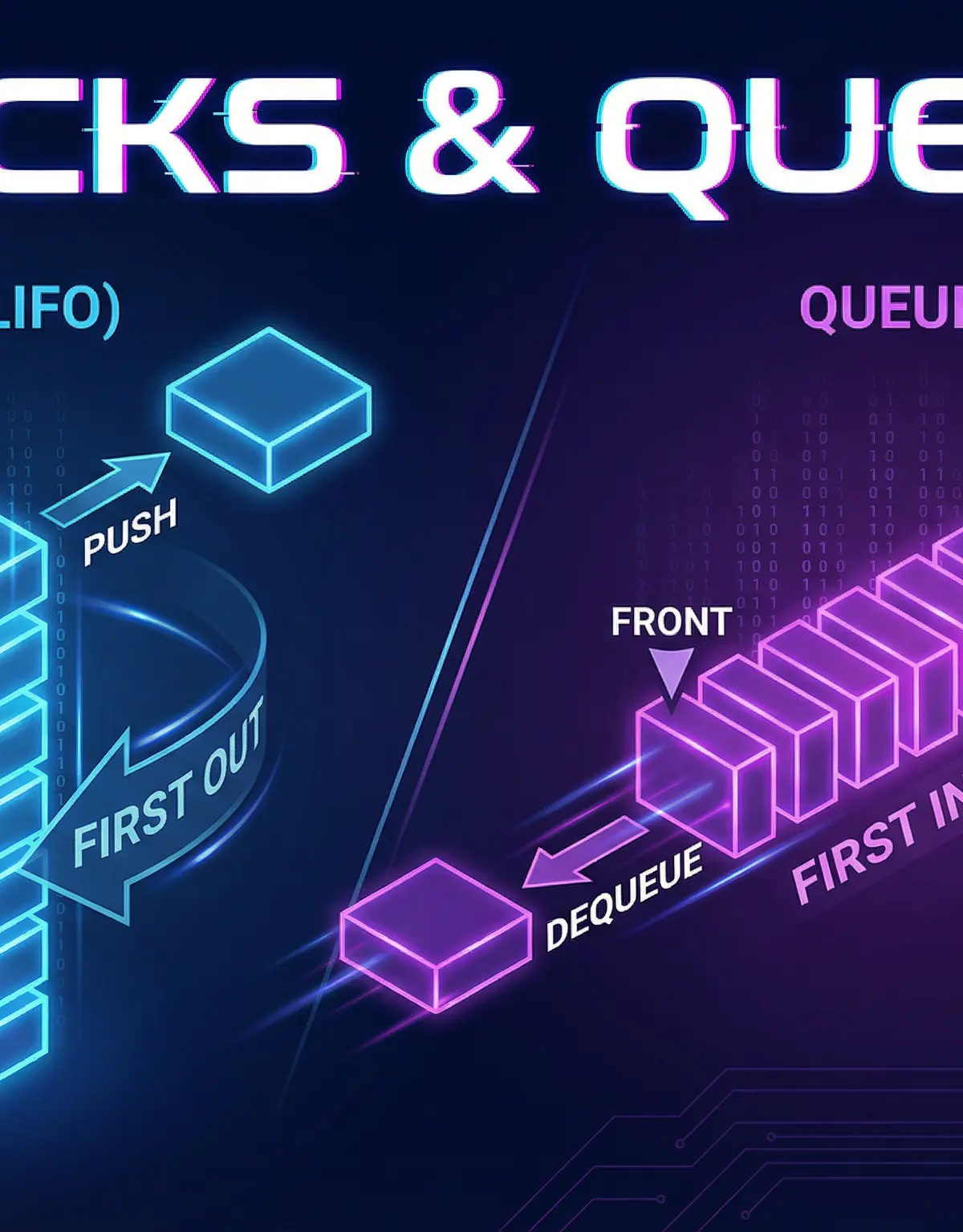 Header image for Stacks and Queues