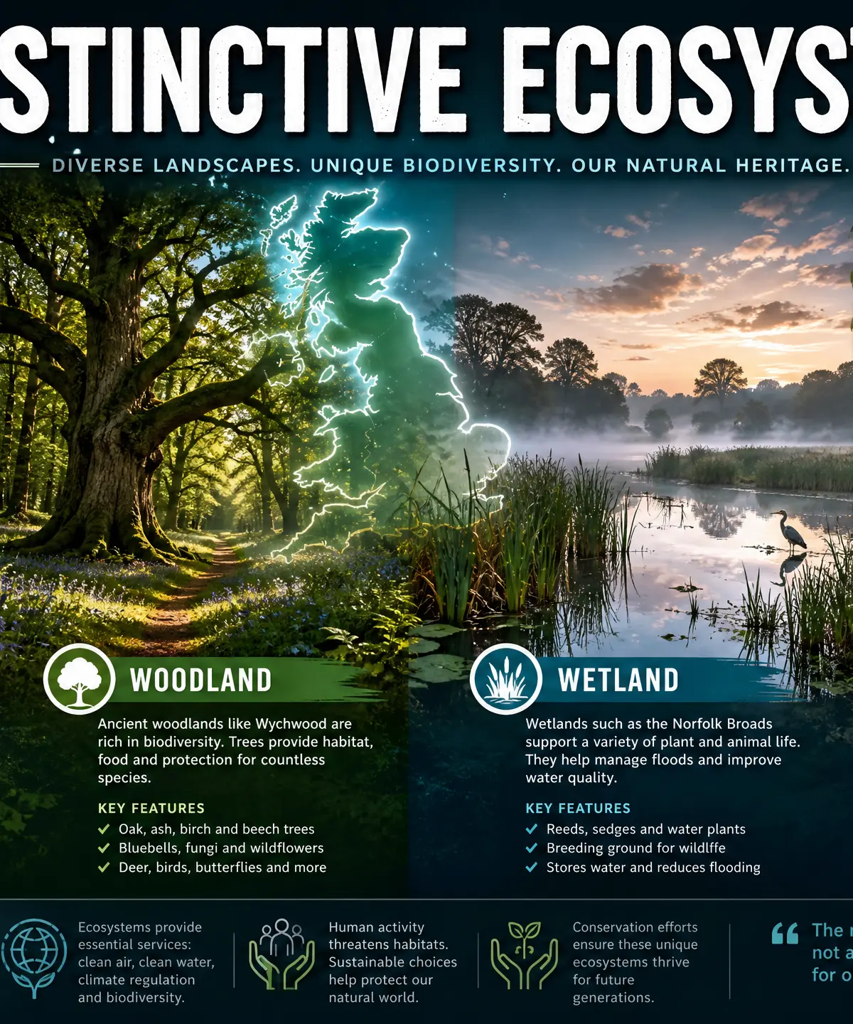 UK Distinctive Ecosystems: Terrestrial and Marine