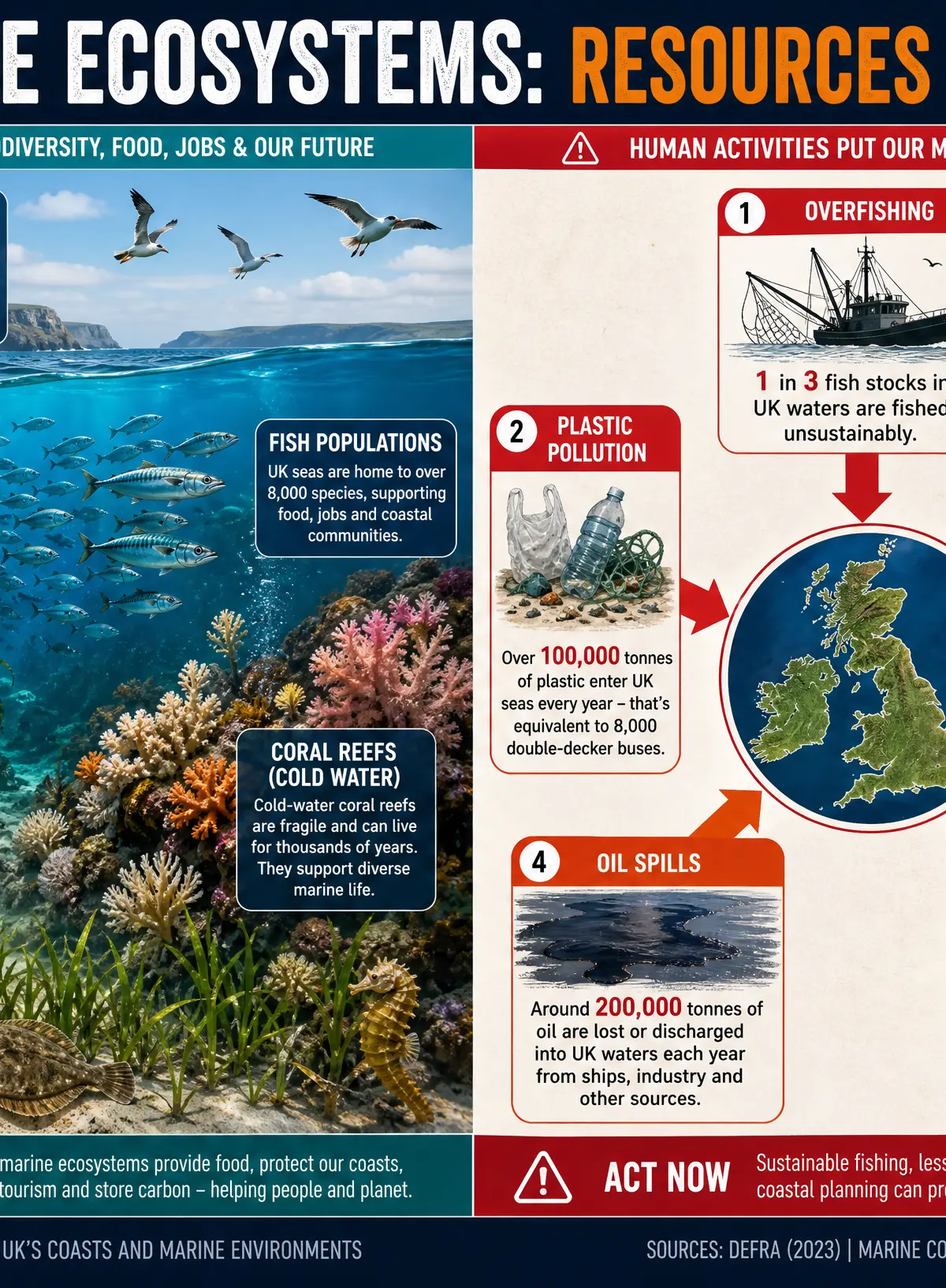 UK Marine Ecosystems: Resources & Threats