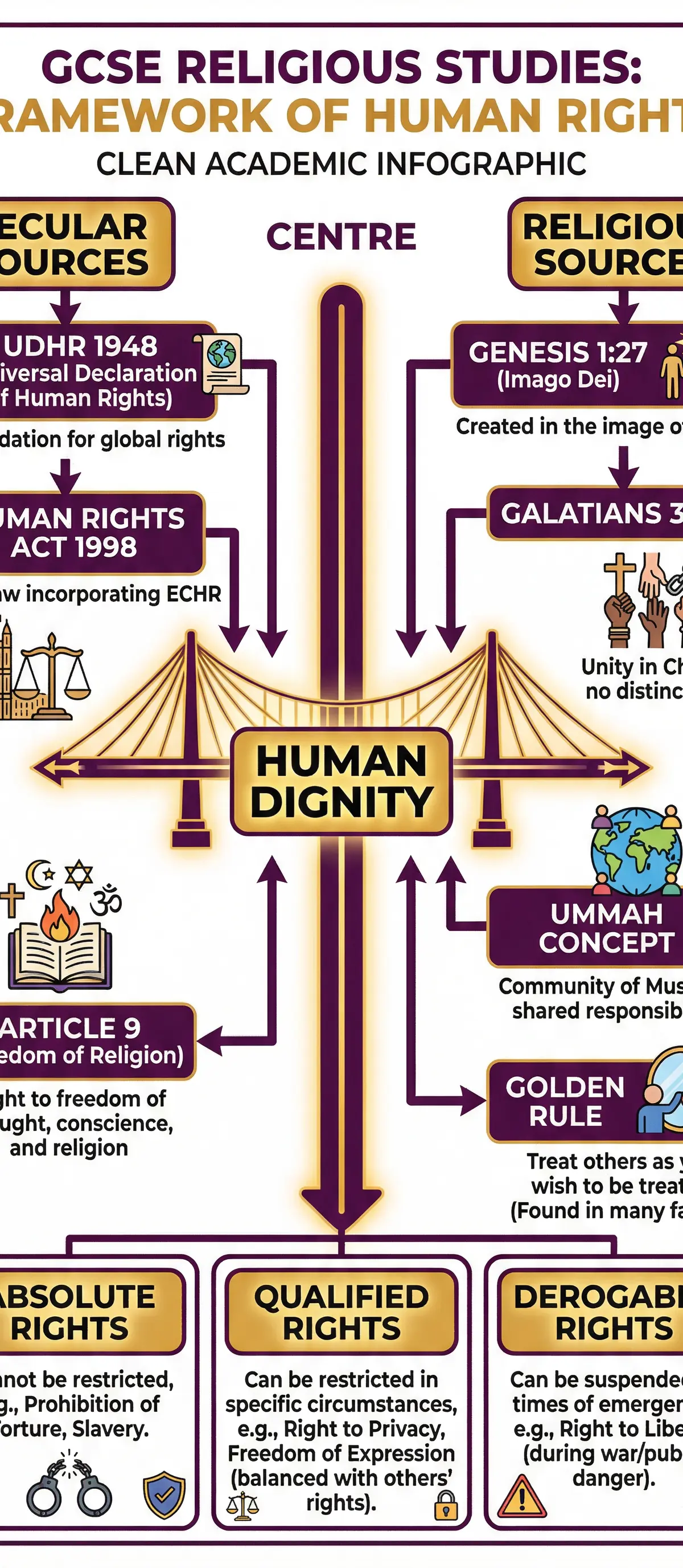 Framework of Human Rights: Secular and Religious Sources
