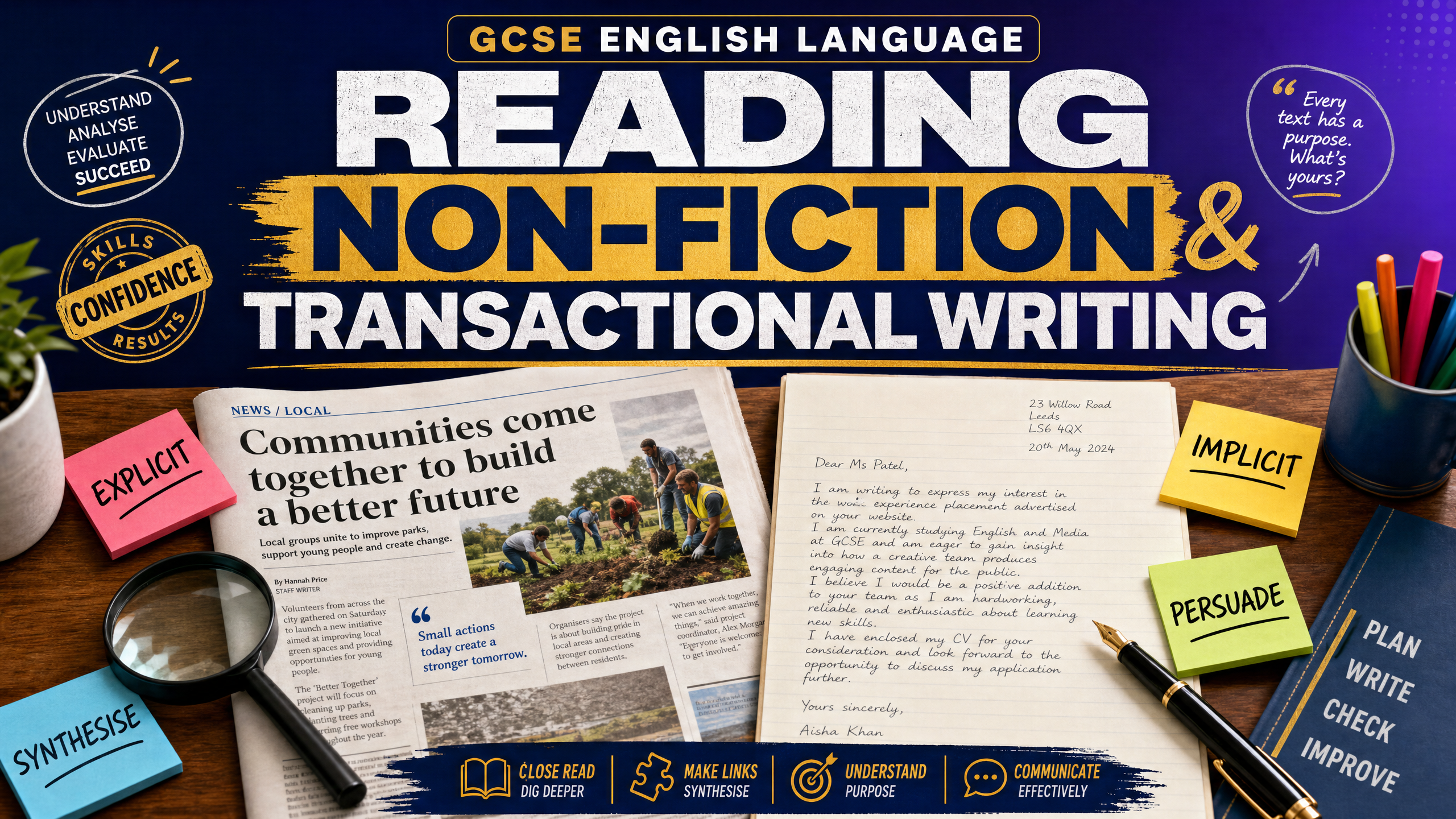 Reading Non-fiction & Transactional Writing