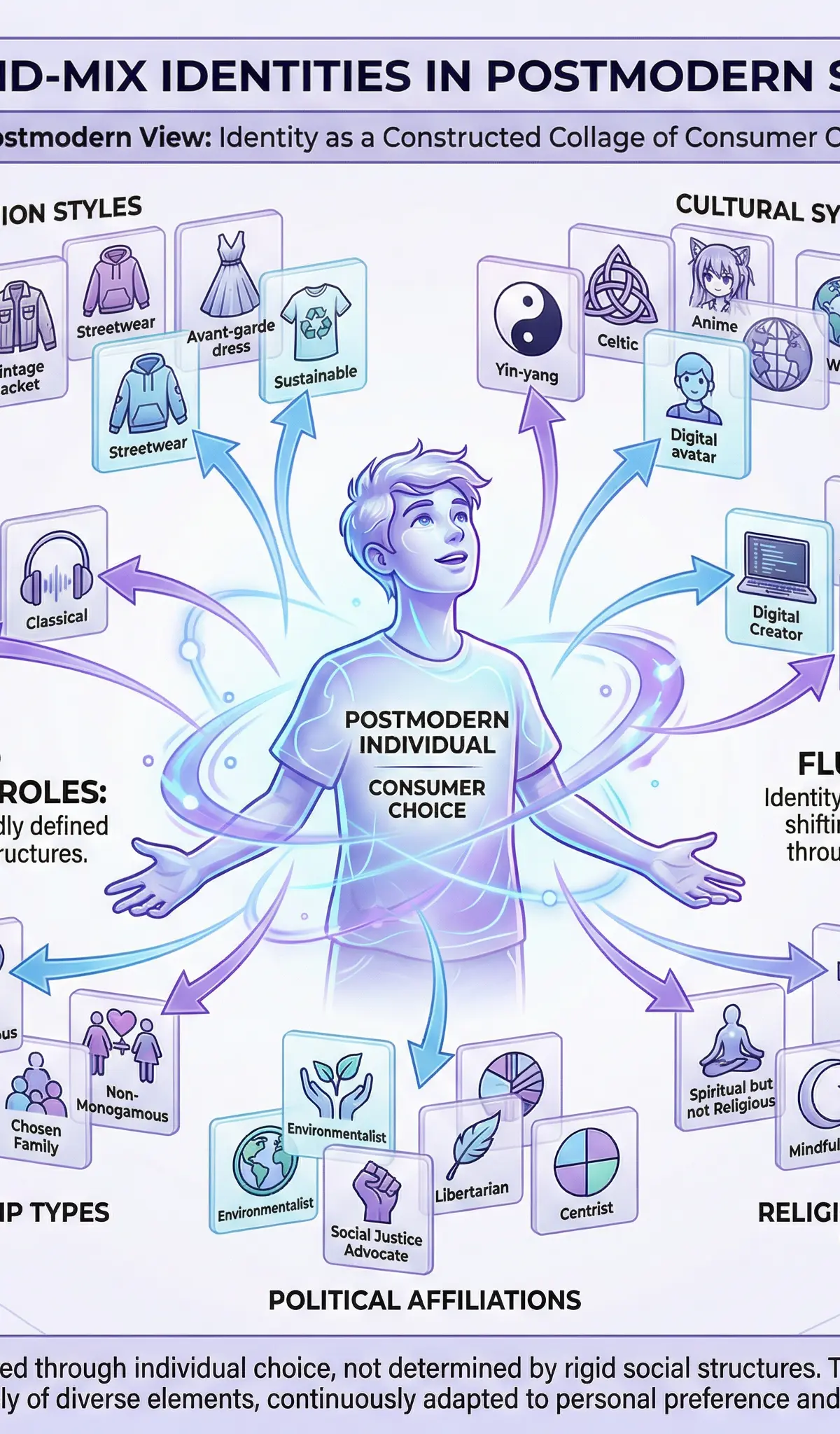 Pick-and-Mix Identities in Postmodern Society