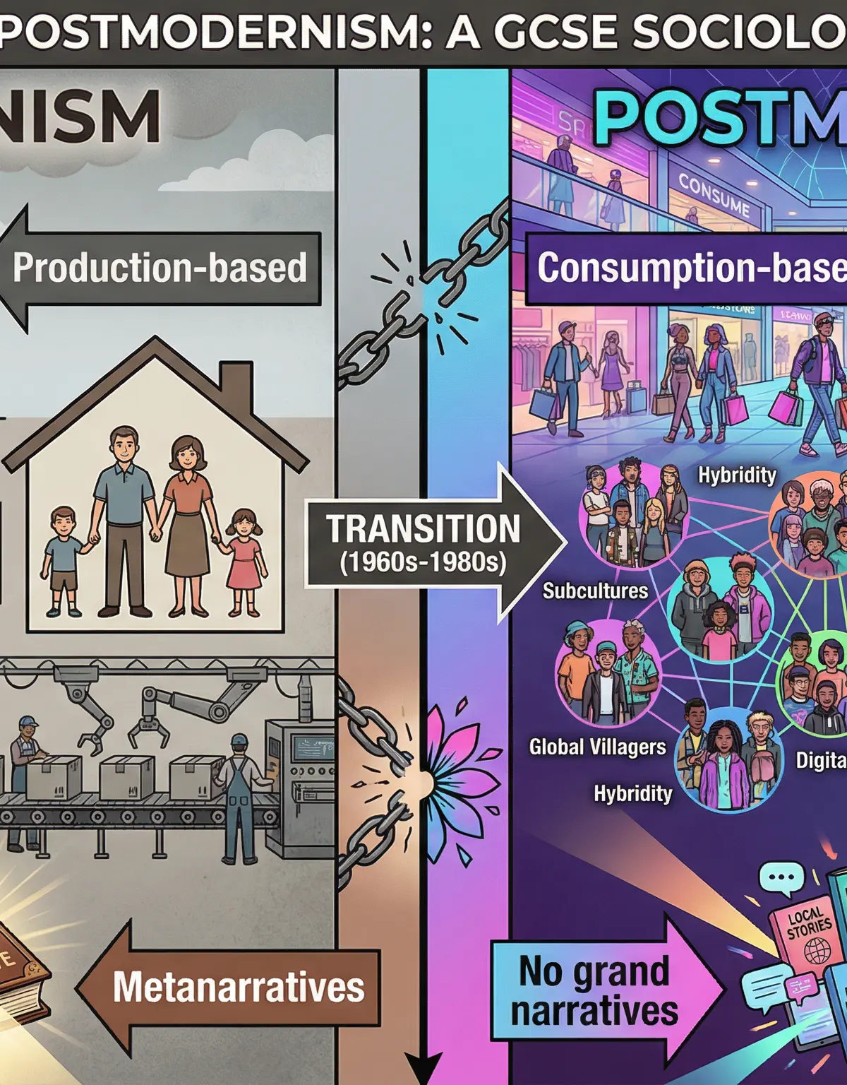 Modernism vs. Postmodernism: A GCSE Sociology Comparison