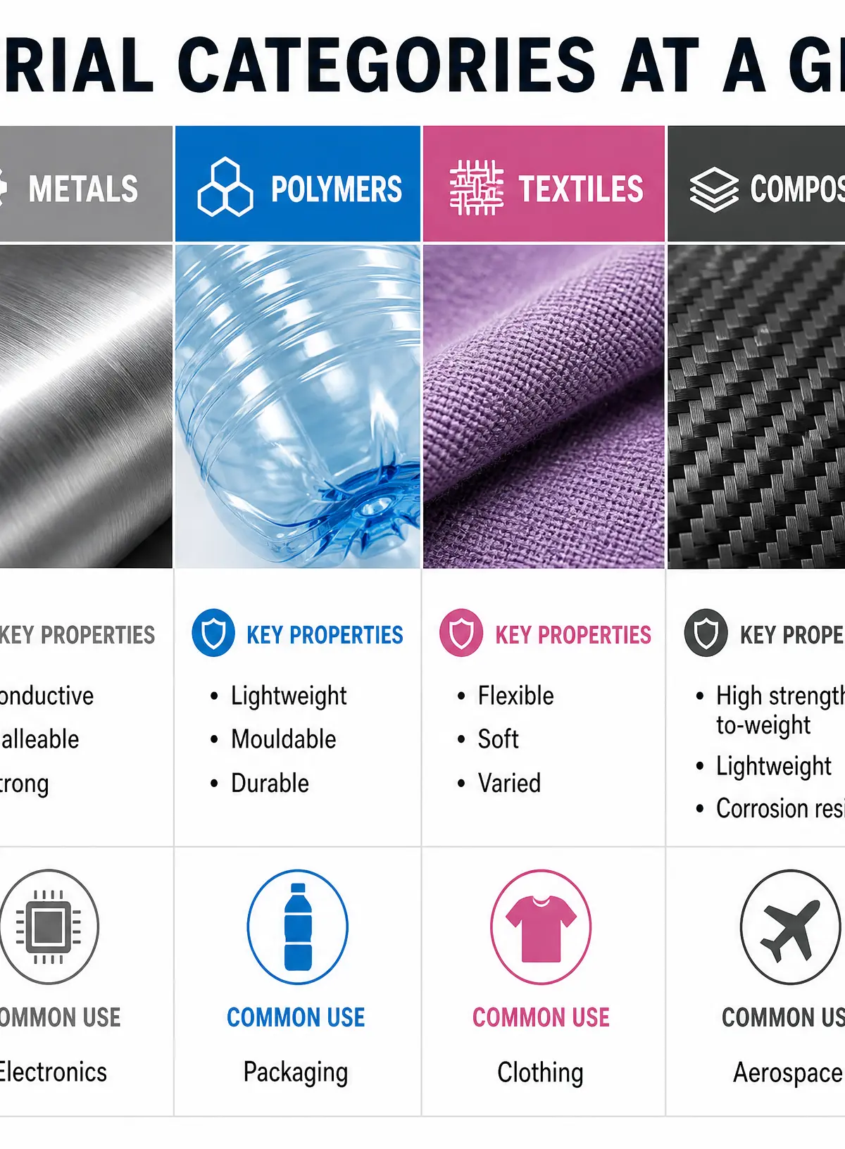 Material Categories at a Glance