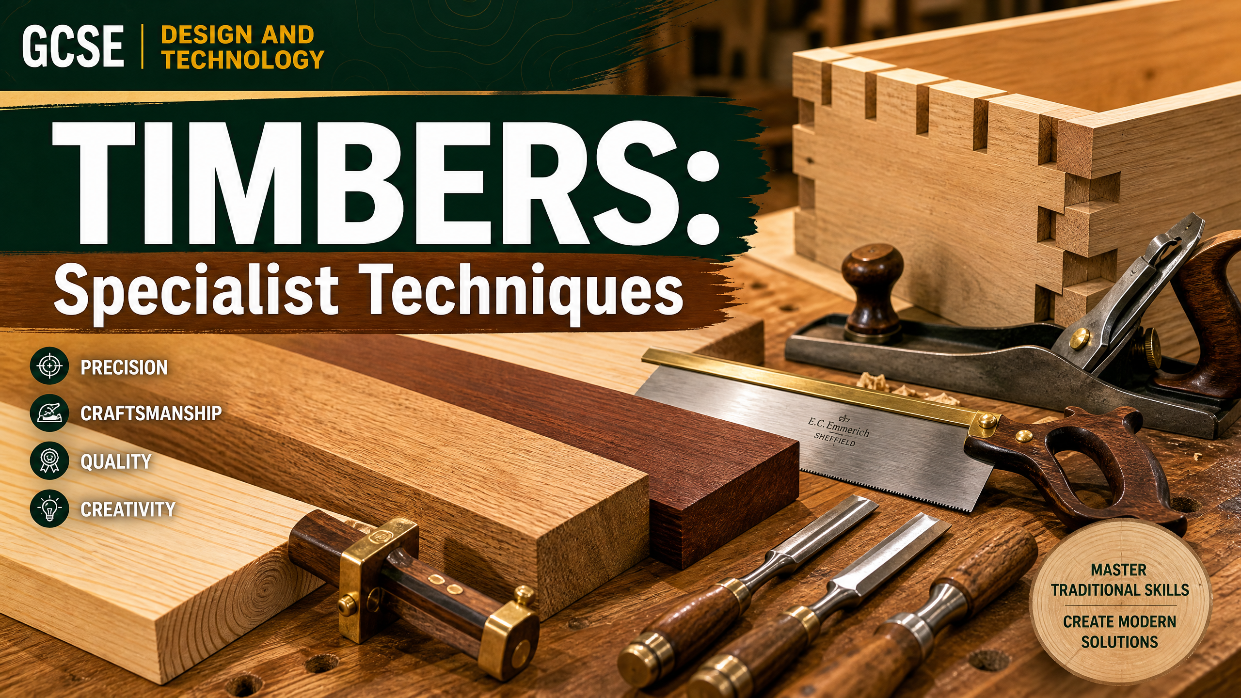 Header image for Timbers: Specialist techniques, tools, equipment and processes