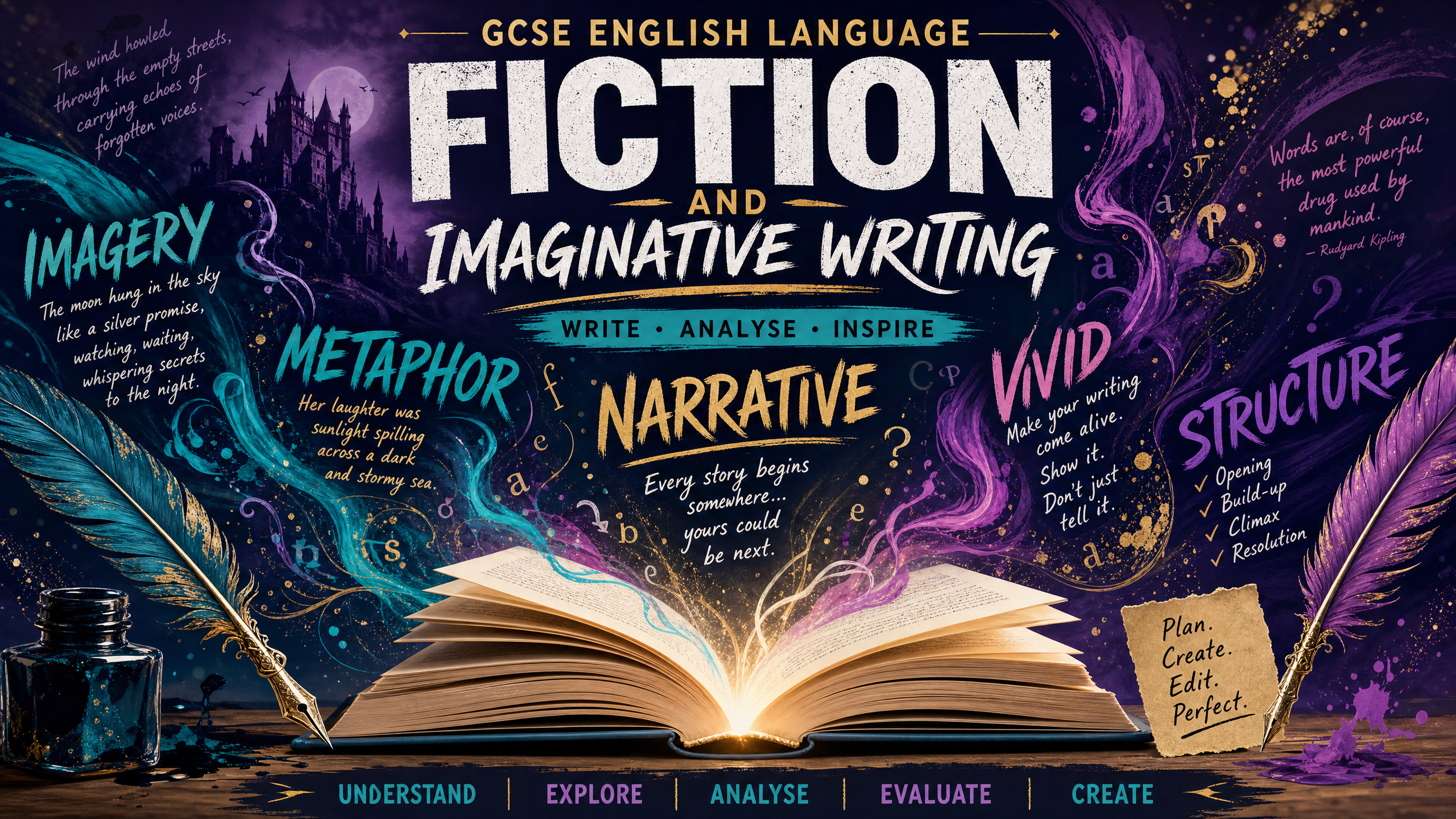 Header image for Fiction and Imaginative Writing