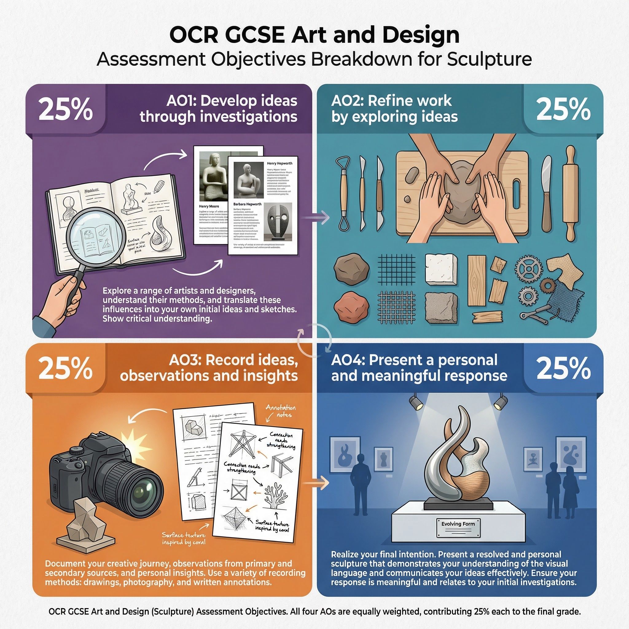 Sculpture – Art and Design – GCSE