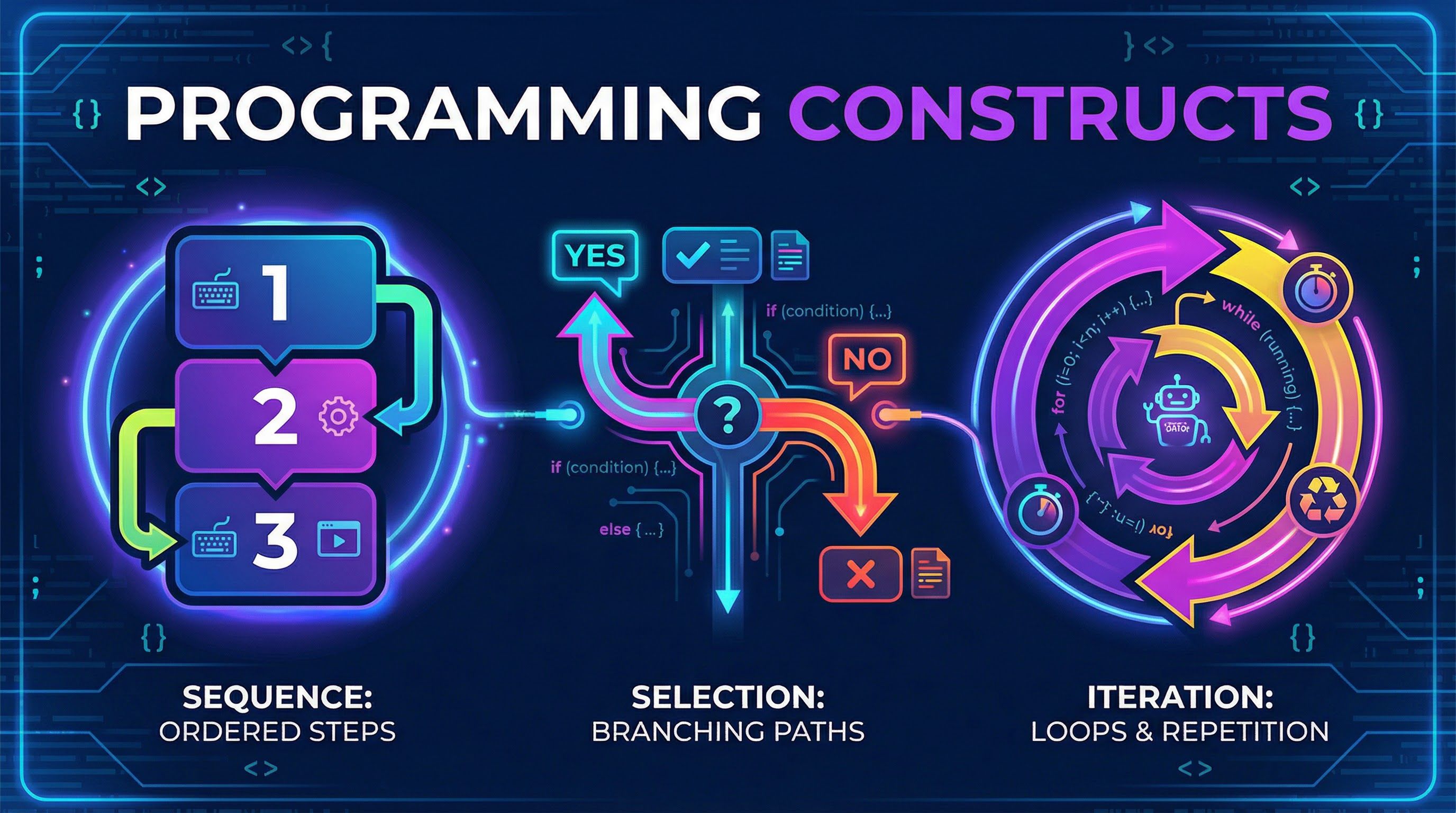 Programming Constructs (Sequence, Selection, Iteration) – Computer Science – GCSE
