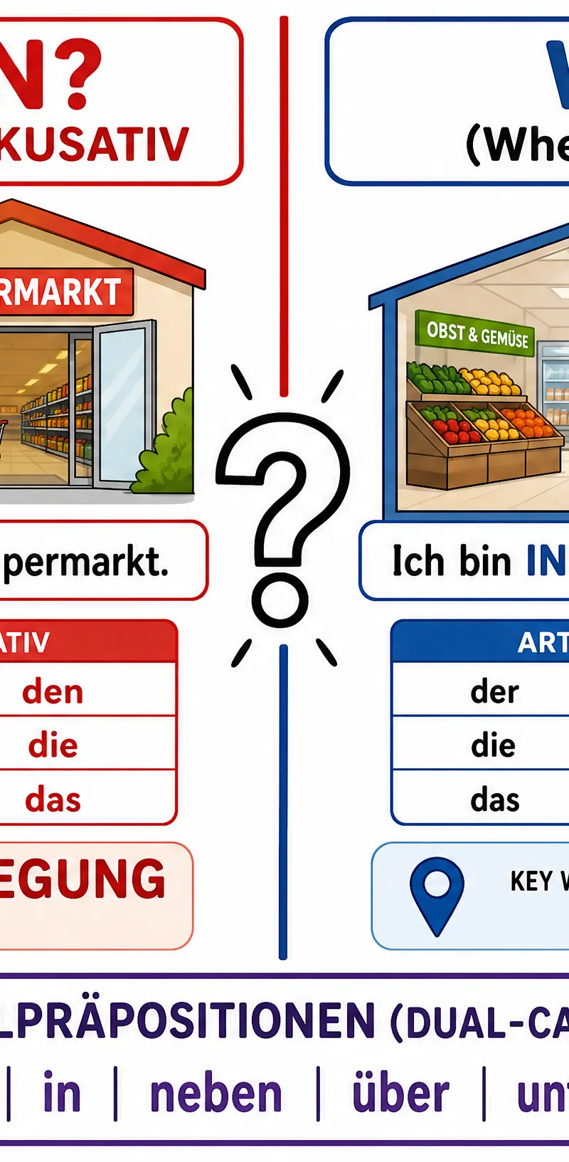 Movement vs. Location rule for Wechselpräpositionen