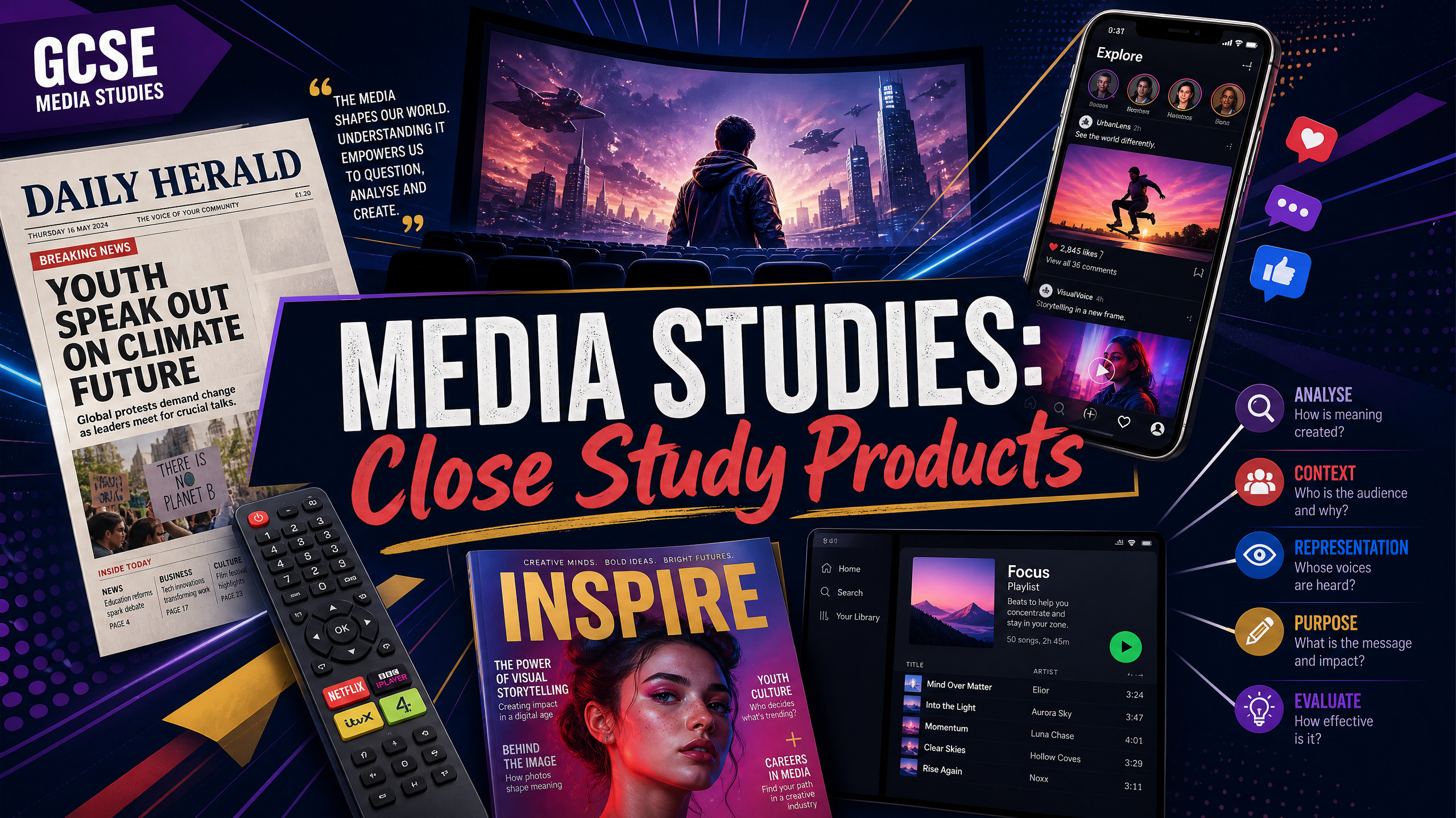 GCSE Media Studies: Close Study Products