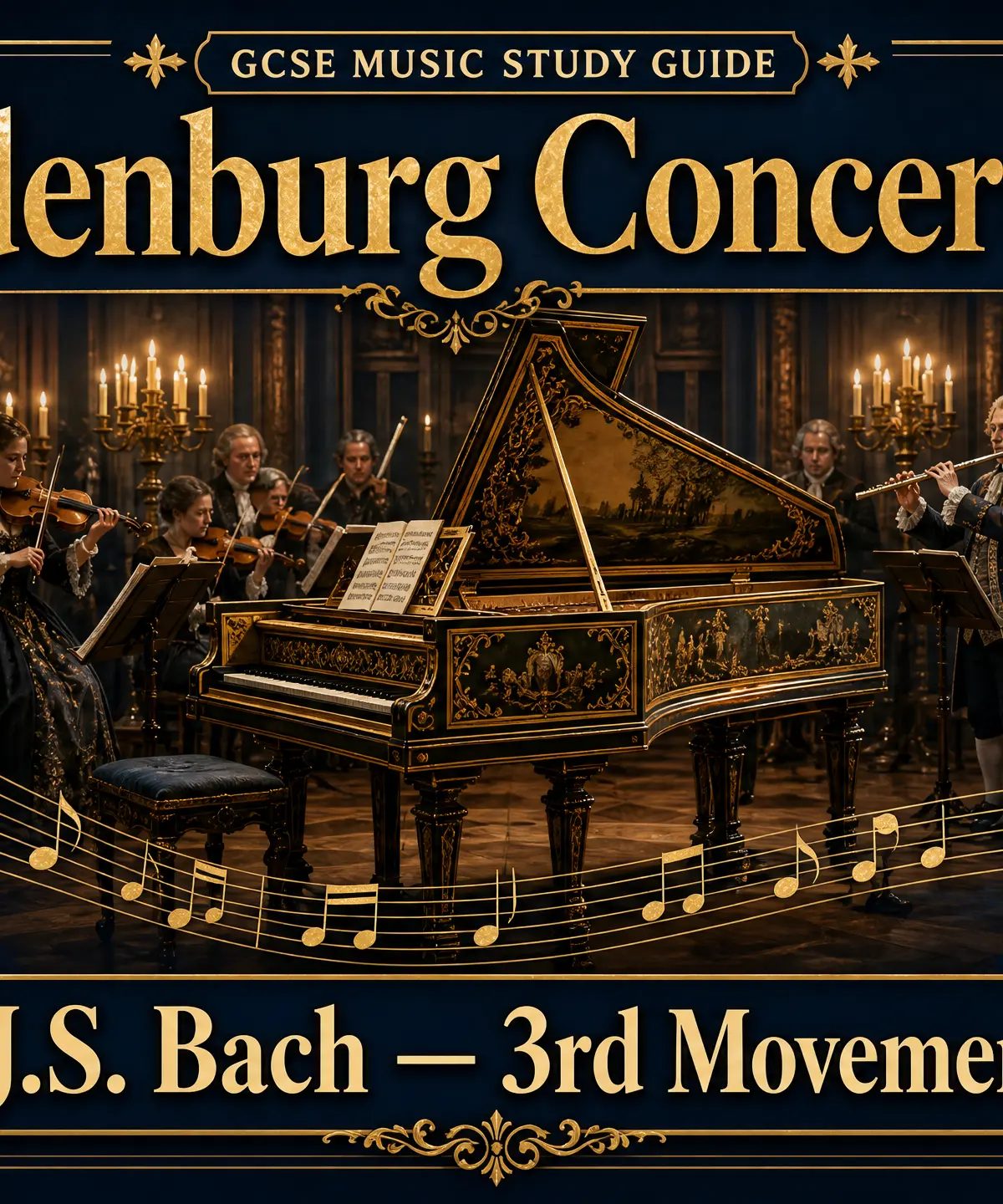 Header image for J S Bach: Brandenburg Concerto No. 5 in D major, 3rd Movement