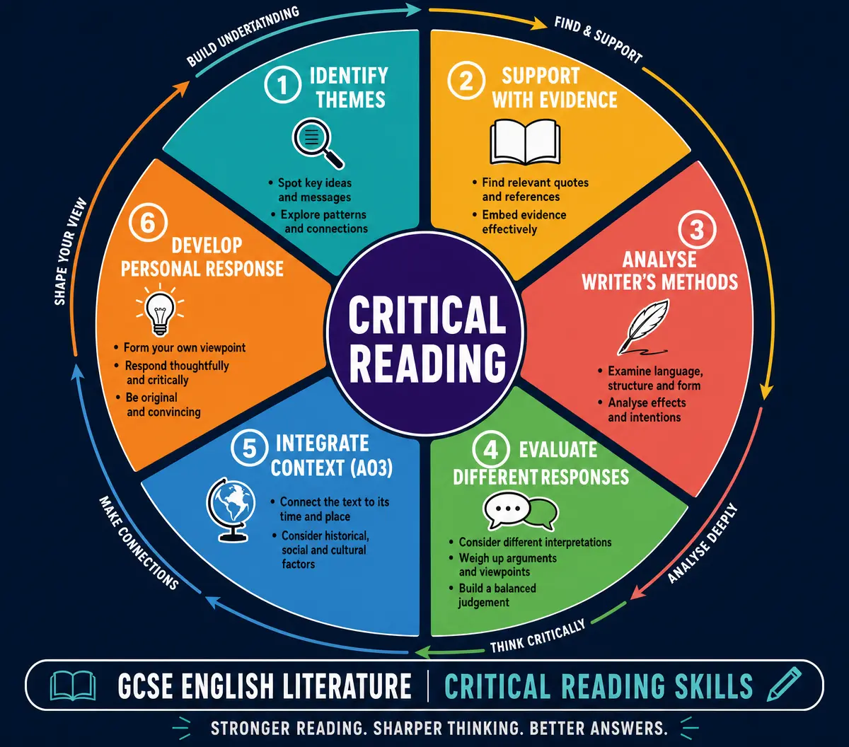 Critical Reading Skills Wheel