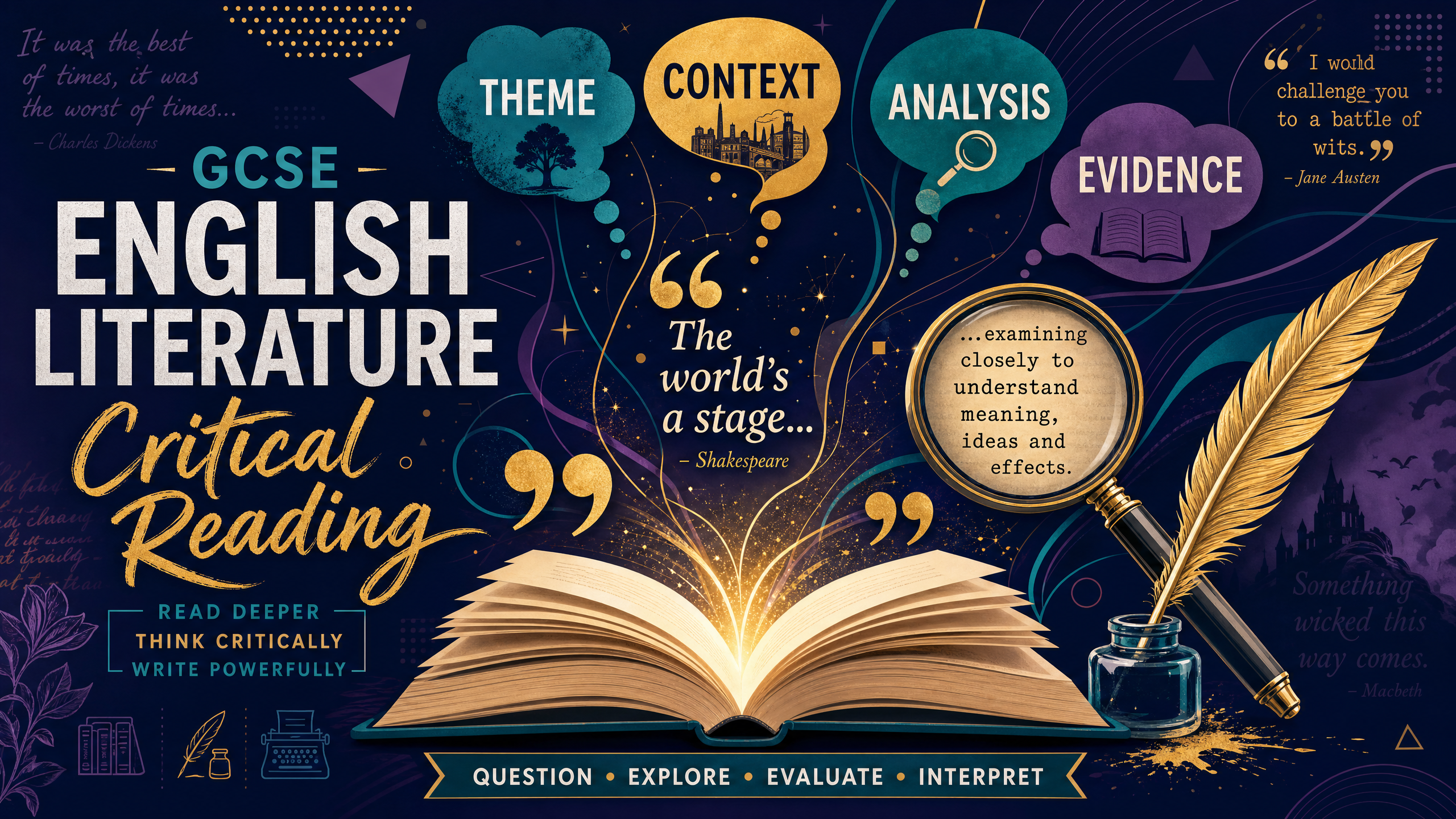 Header image for GCSE Critical Reading