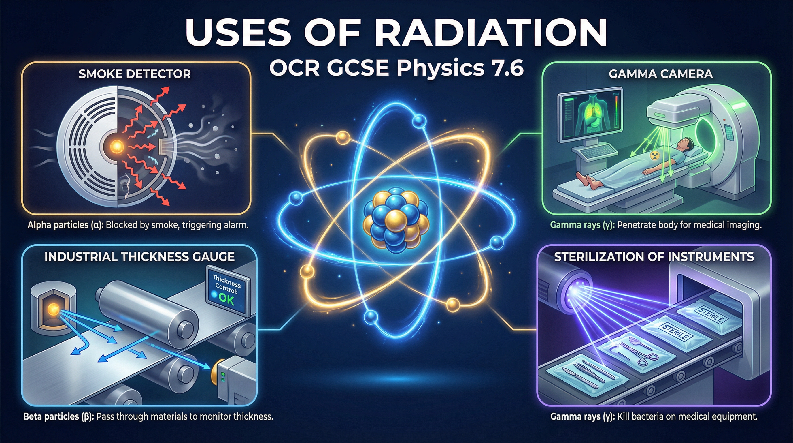 Header image for Uses of Radiation (OCR GCSE Physics 7.6)