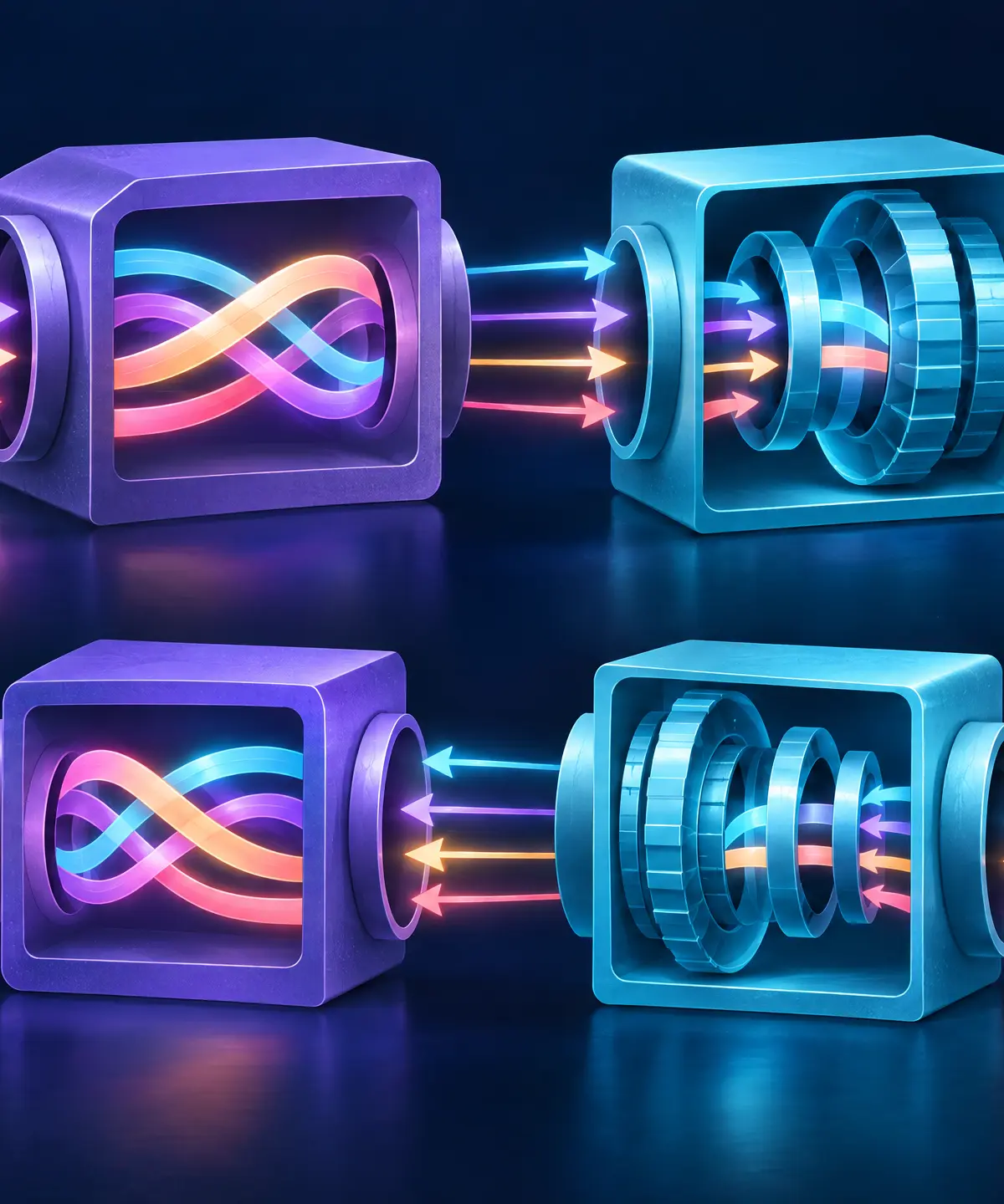 Functions operate in sequence; inverses reverse the mapping.