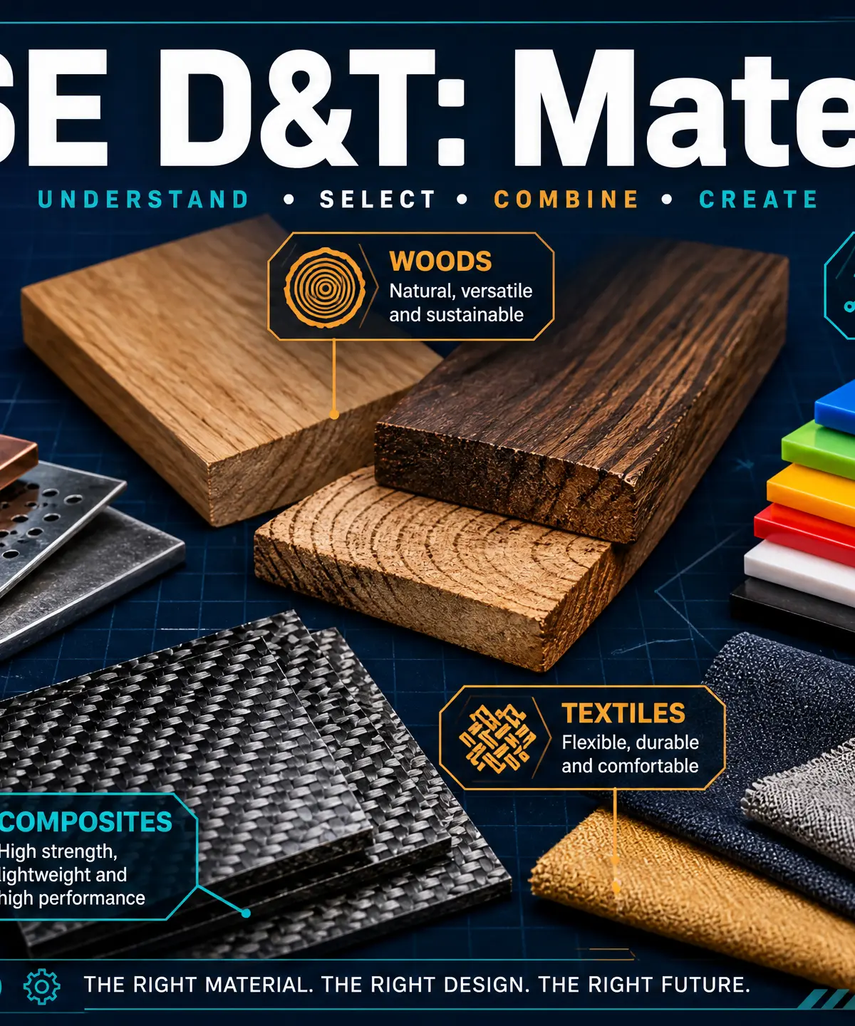 Header image for Topic 1: Materials