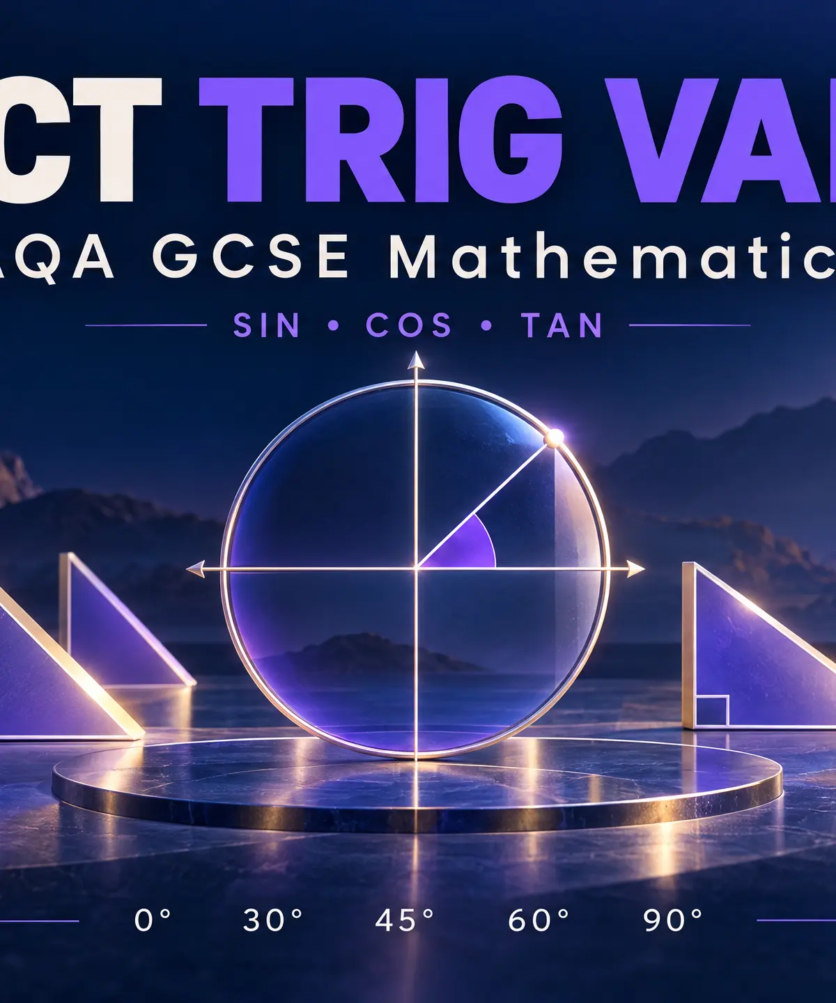 Exact trigonometric values: AQA GCSE Mathematics.