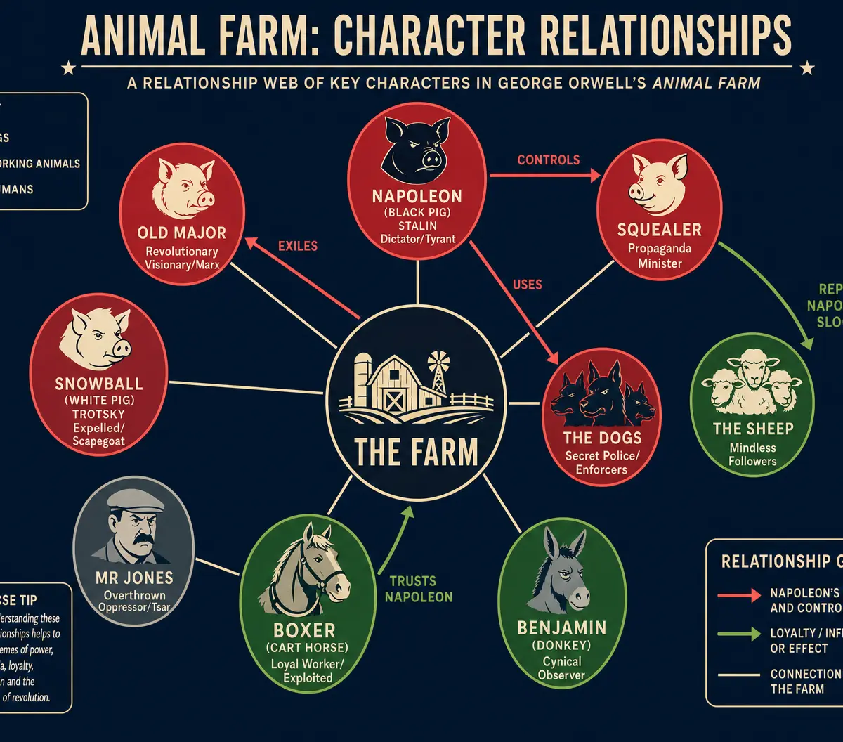 Character Relationships and Allegorical Roles