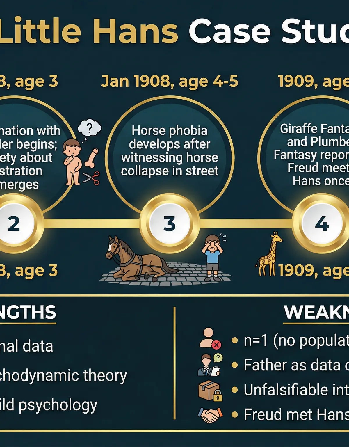 Timeline and Evaluation of Freud's Little Hans Study
