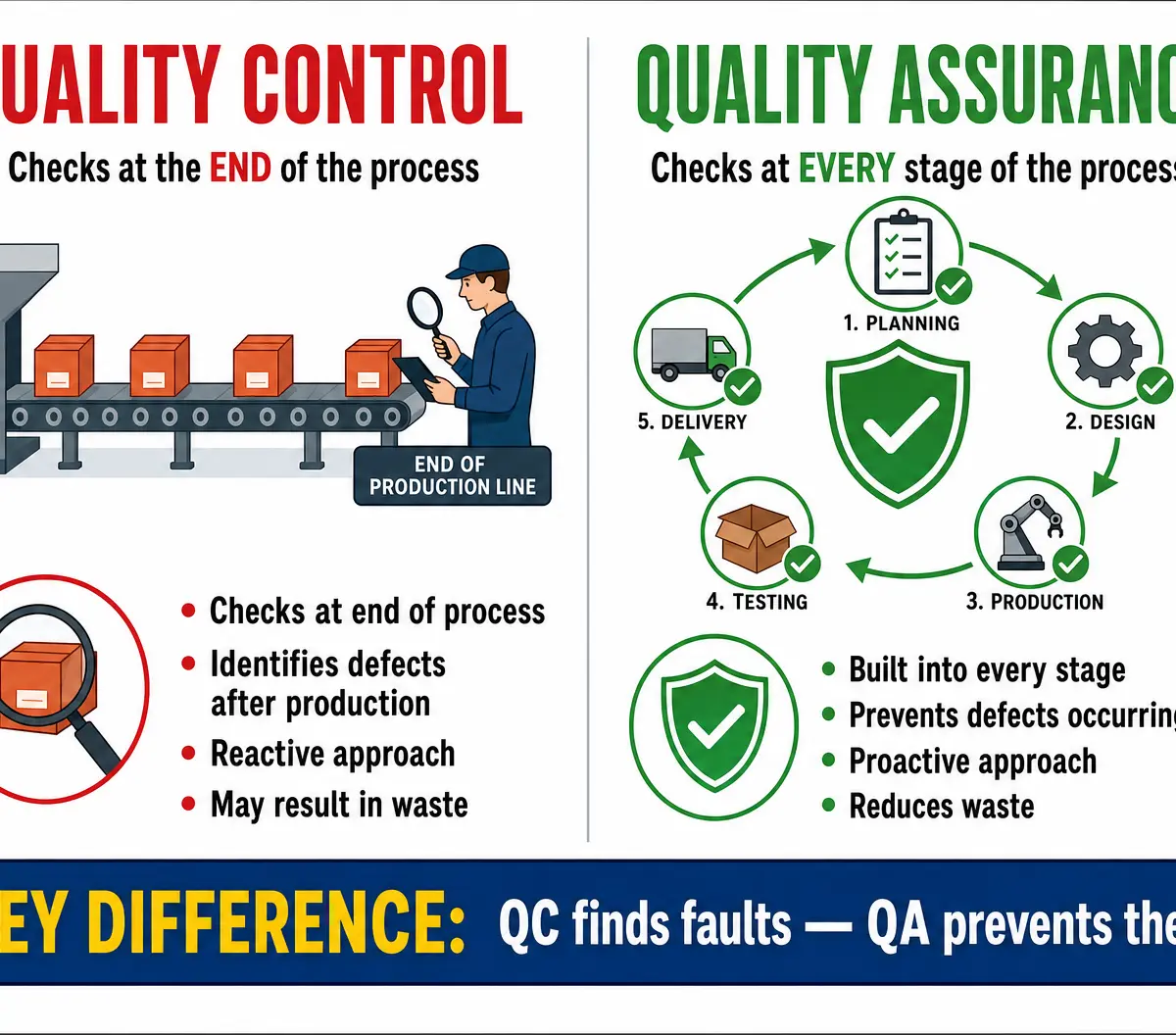 Quality Control vs Quality Assurance