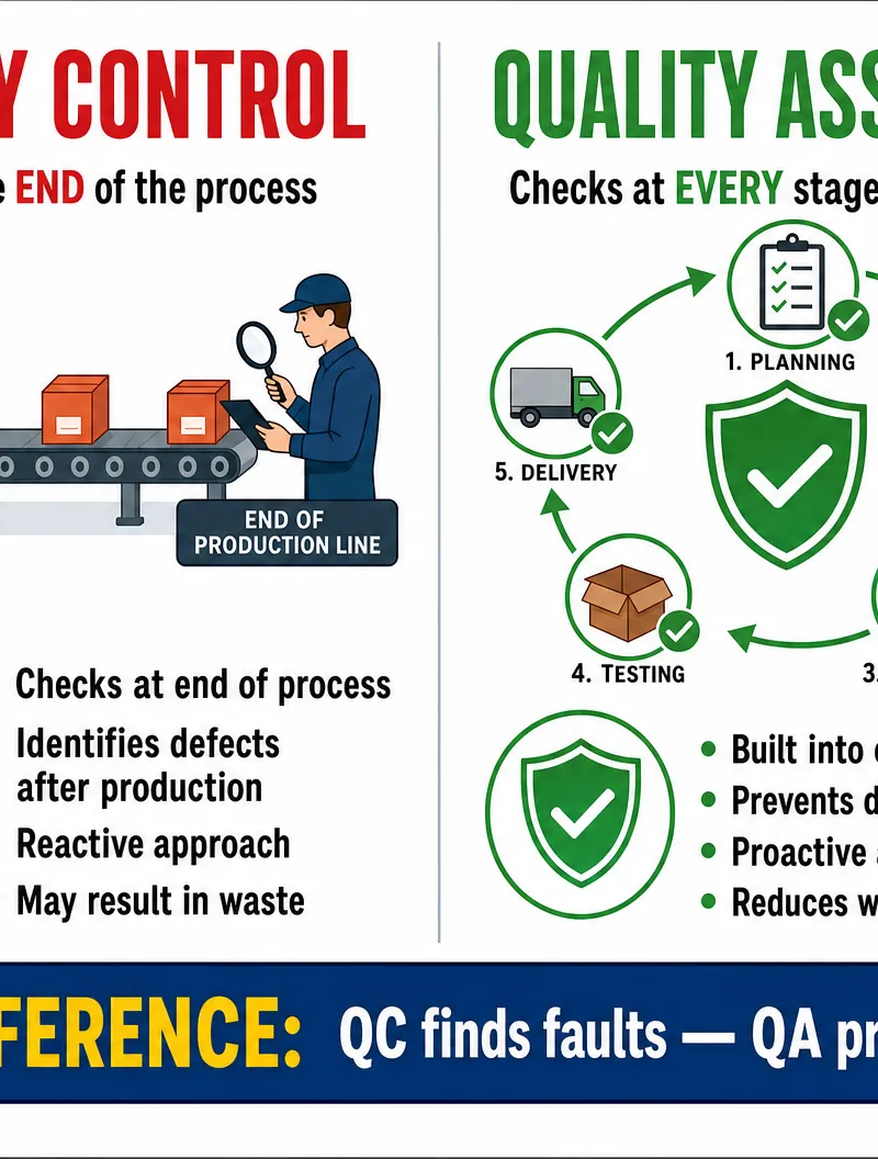 Quality Control vs Quality Assurance
