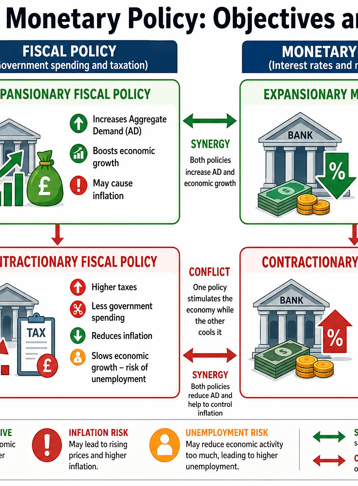 Fiscal & Monetary Policy Conflicts