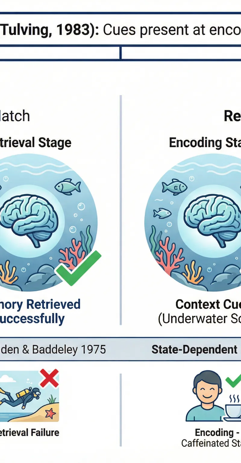 Retrieval Failure Theory: Encoding Specificity Principle and its two sub-types