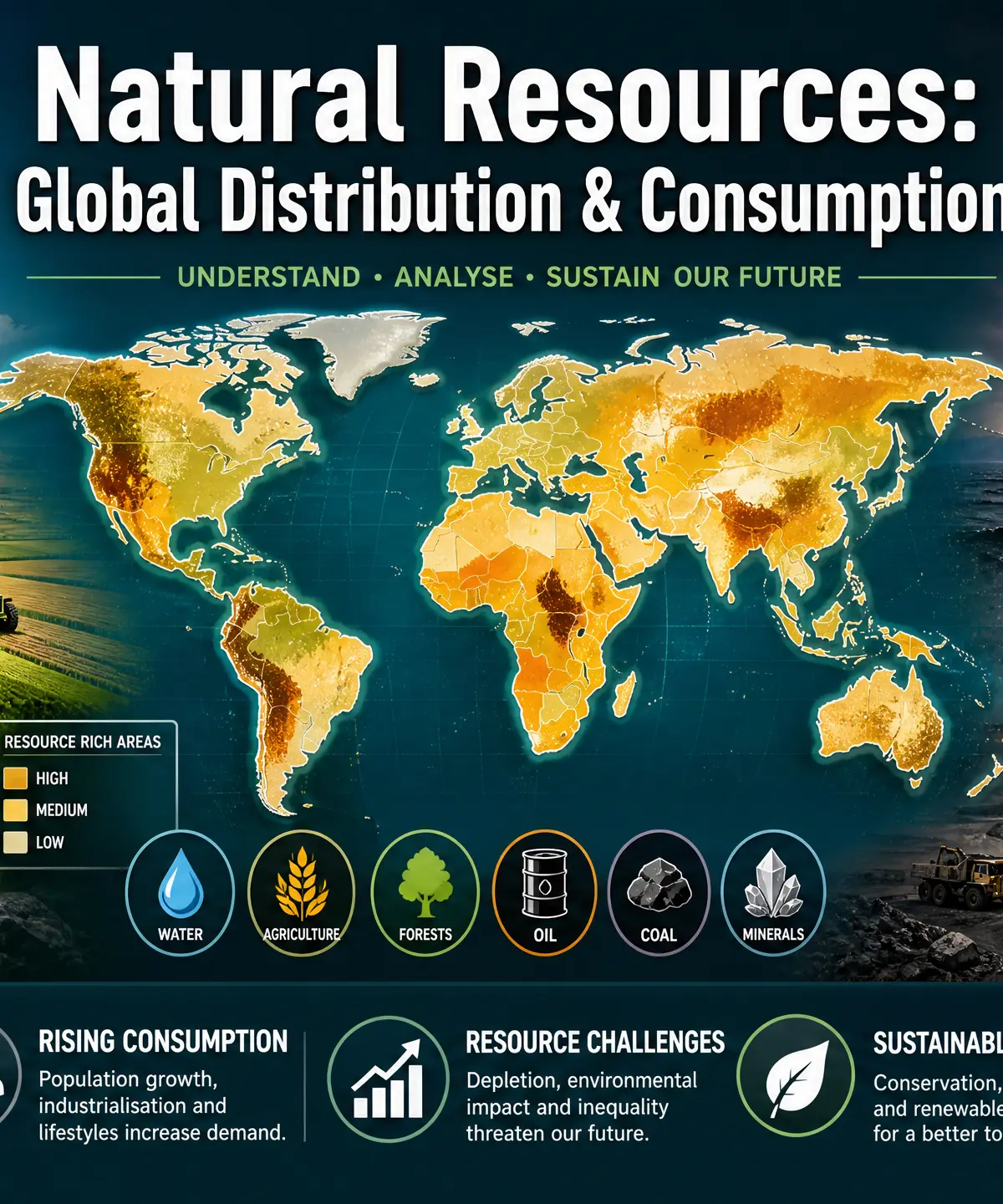 Natural Resources: Global Distribution & Consumption