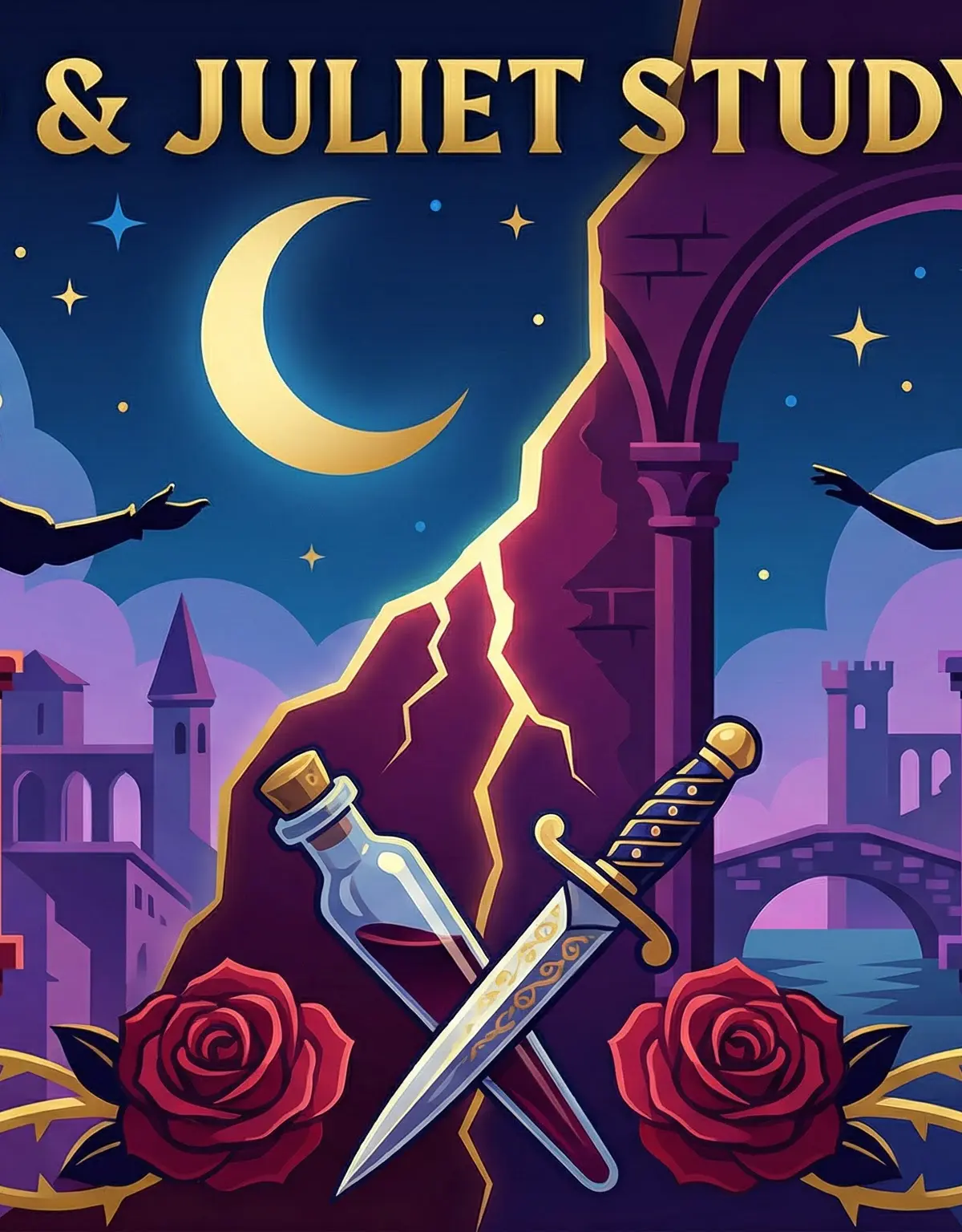 Header image for the Romeo and Juliet Study Guide.