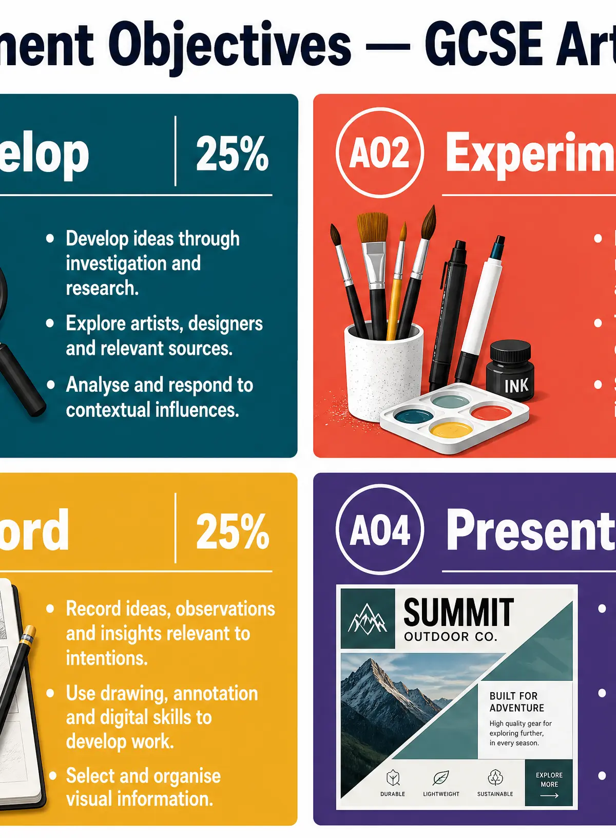 Assessment Objectives breakdown