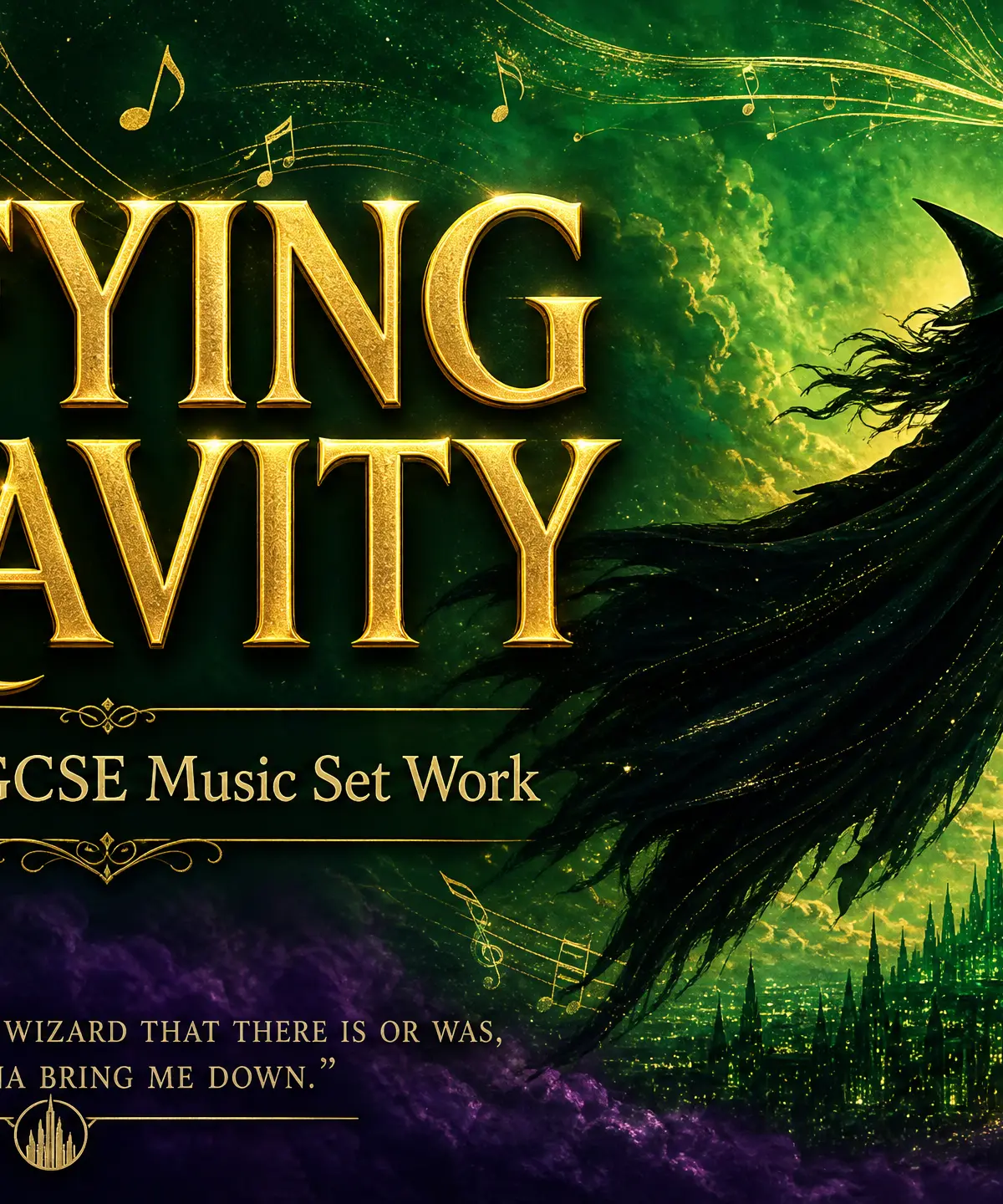 Header image for S Schwartz: Defying Gravity (from the cast recording of Wicked)