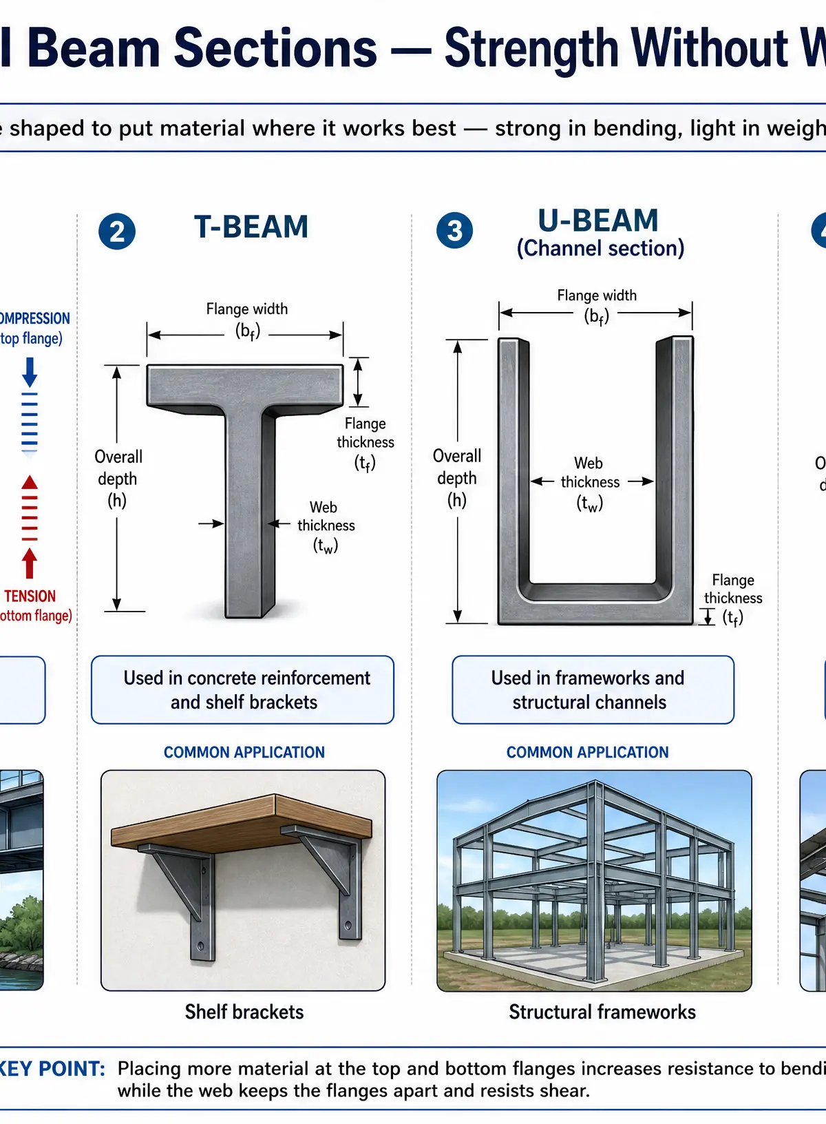 Structural Beam Sections — Strength Without Weight