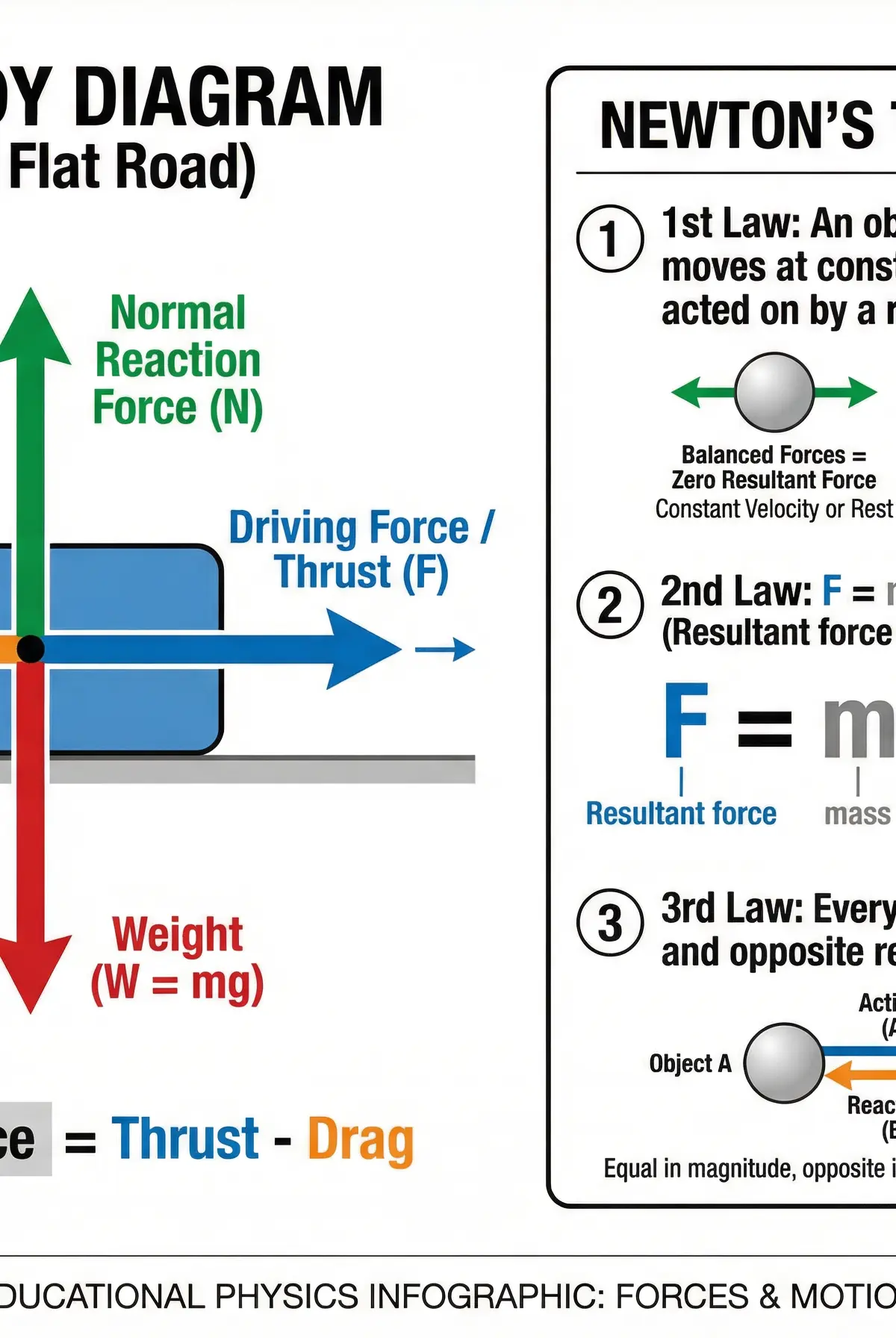 Free Body Diagrams & Newton's Laws