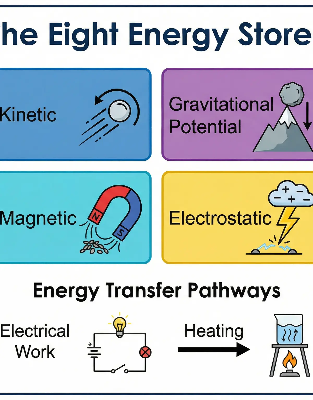 The Eight Energy Stores and Four Transfer Pathways.