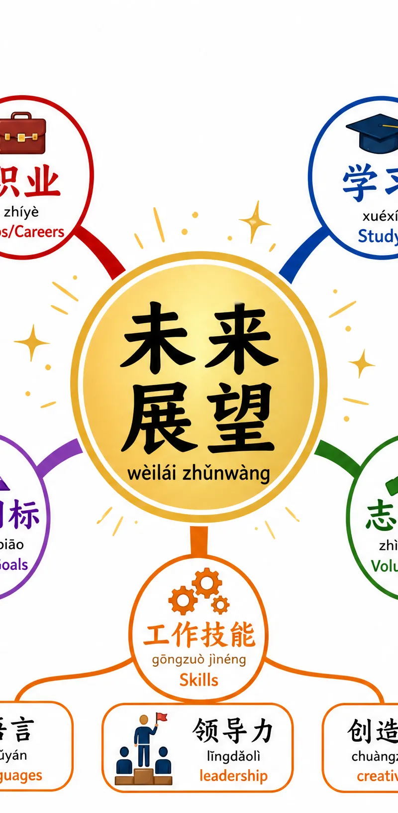 Future Aspirations Vocabulary Mind Map