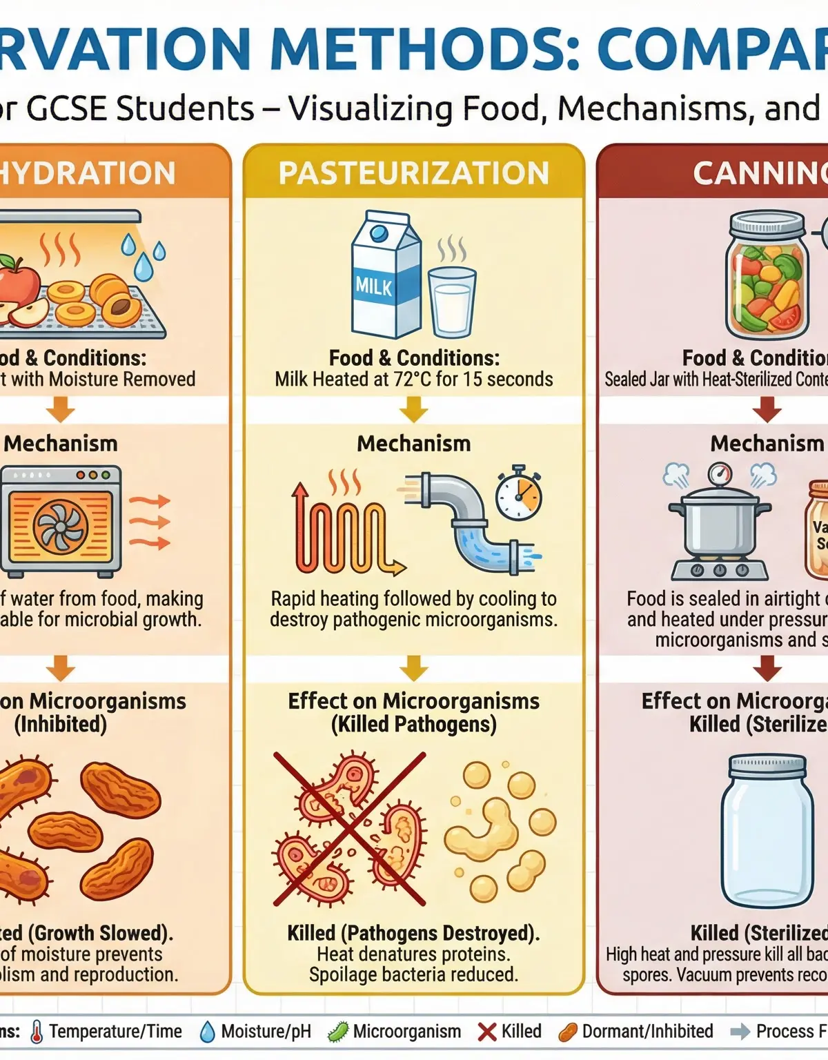 Comparison of Food Preservation Methods