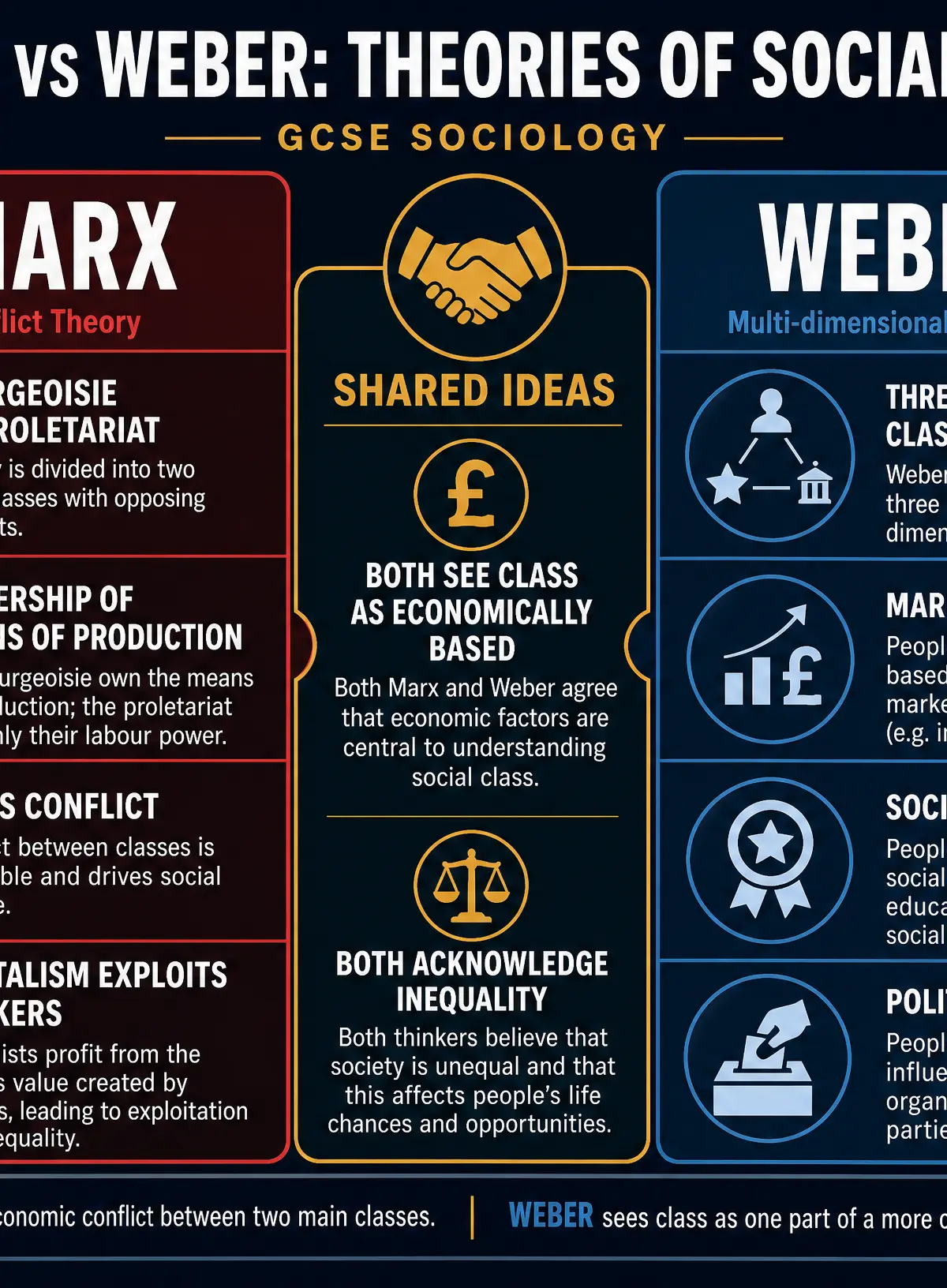 Marx vs Weber: Theories of Social Class
