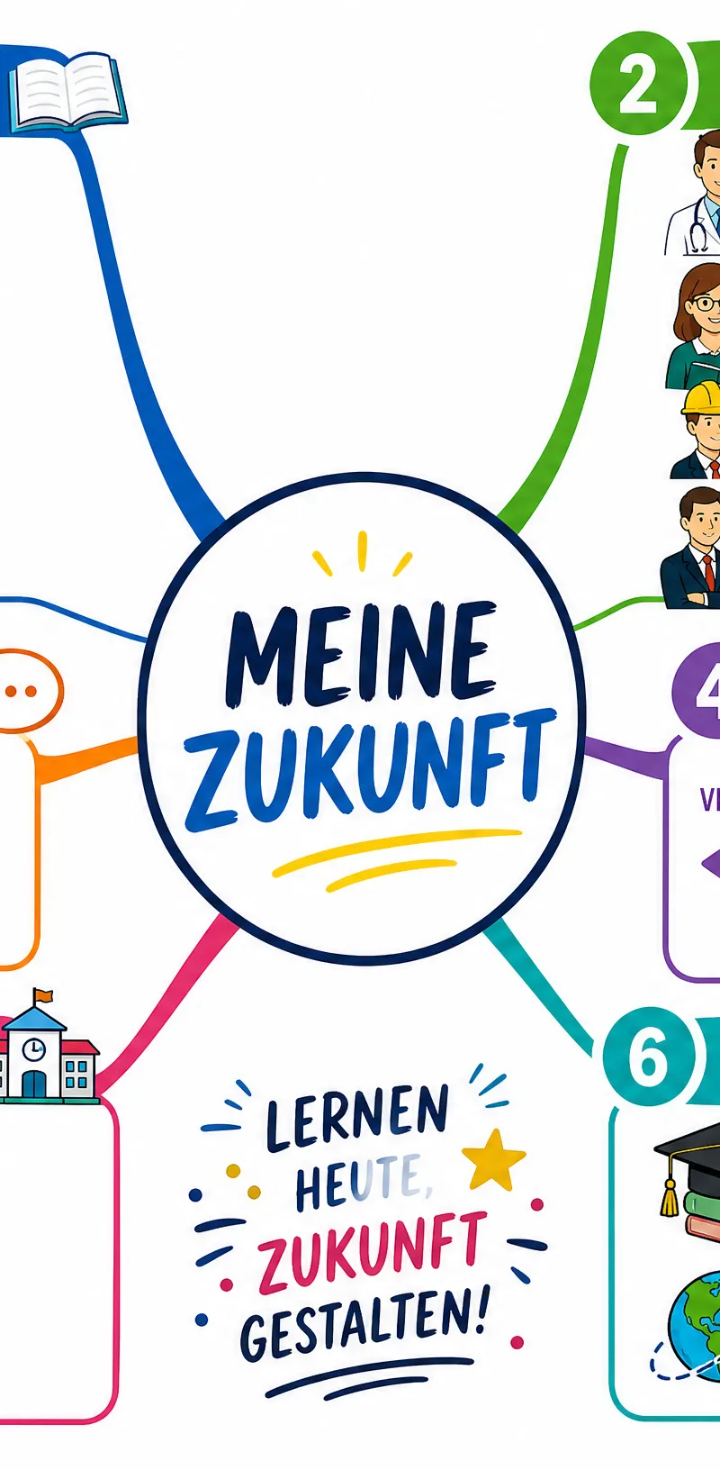 Vocabulary Mind-Map: Meine Zukunft